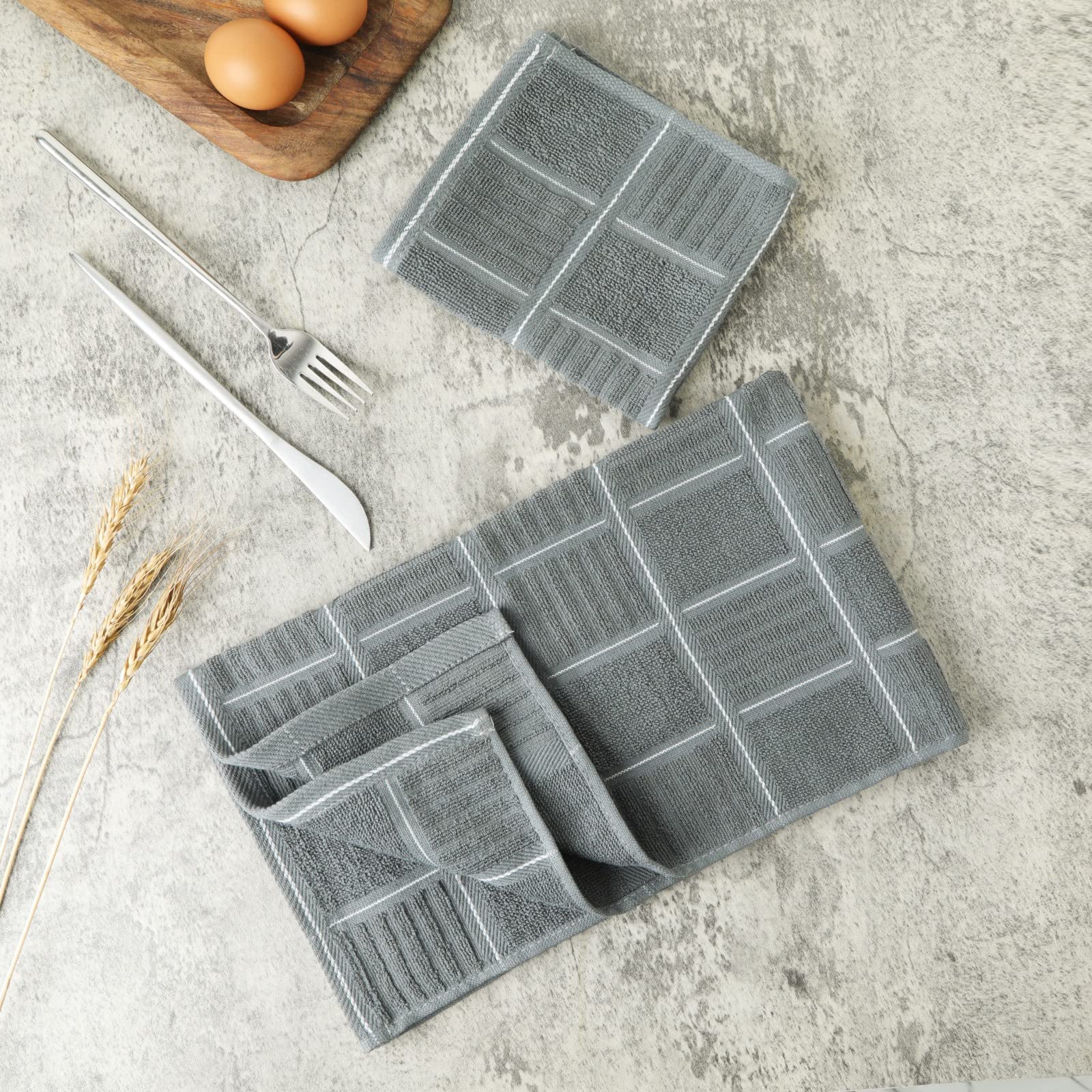 Kitchen Towels and Dishcloths Set (8 Count)
