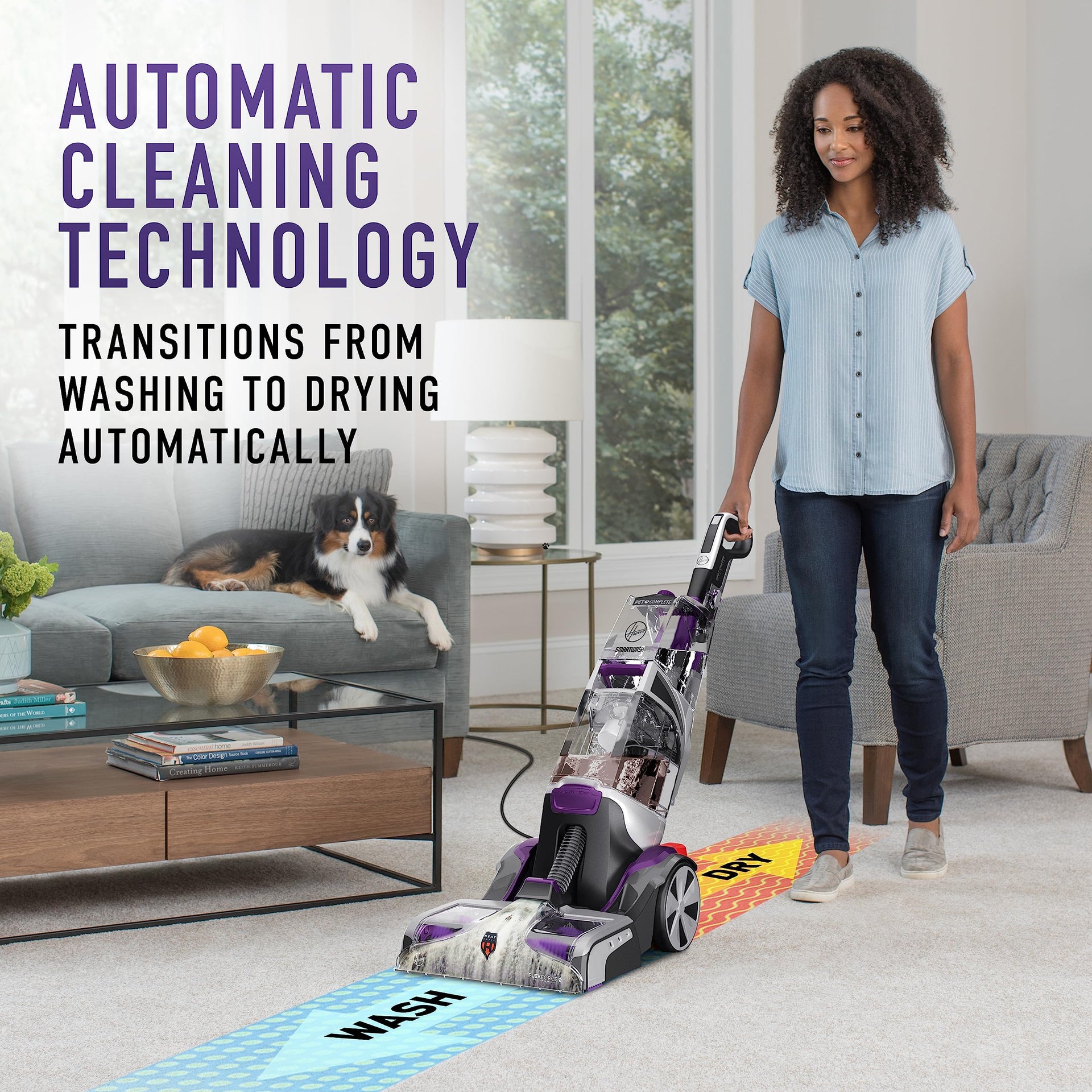 SmartWash Pet Cleaner with Spot Chaser Wand and Storage Mat
