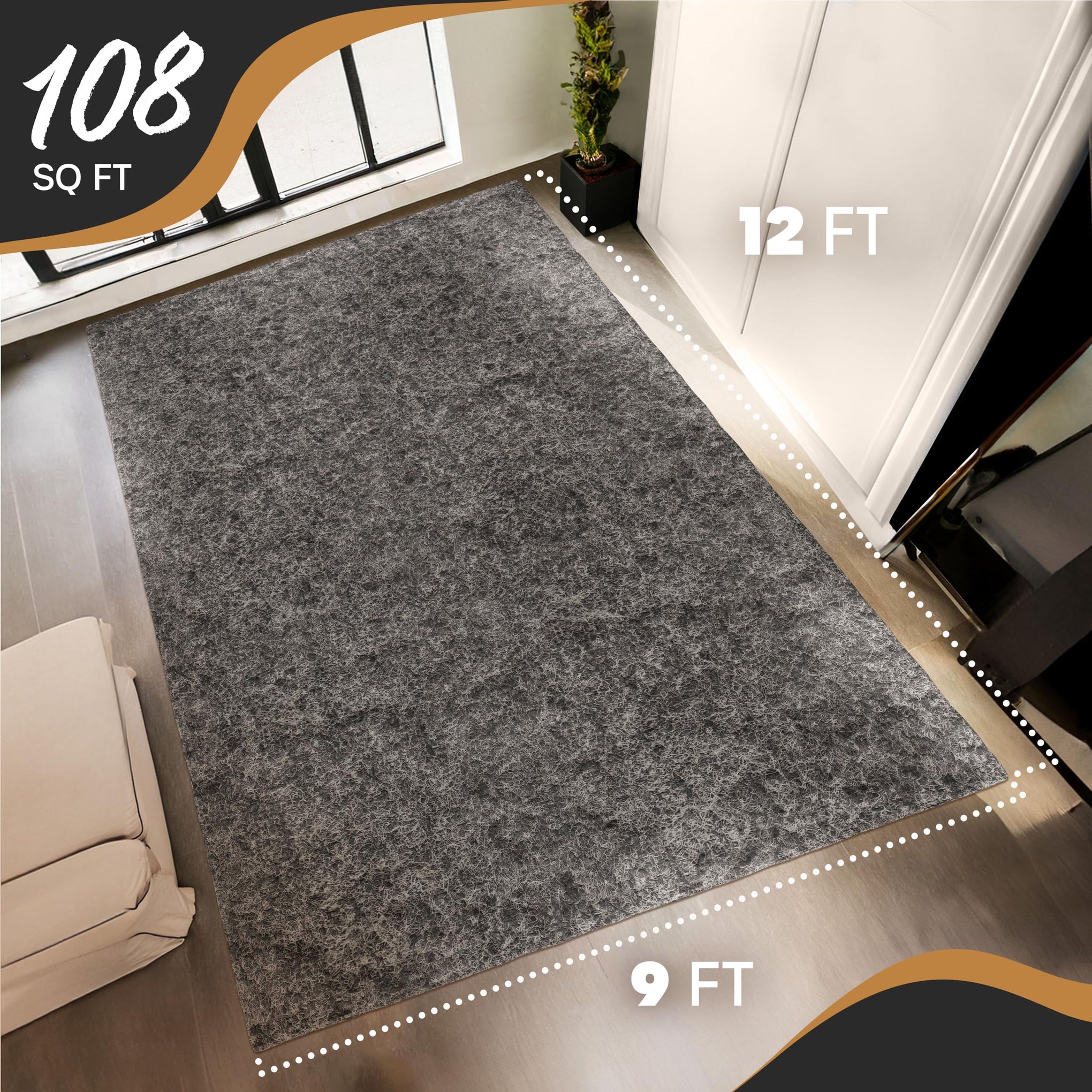 Felt Rug Pad 9x12 (108 Sq Ft)