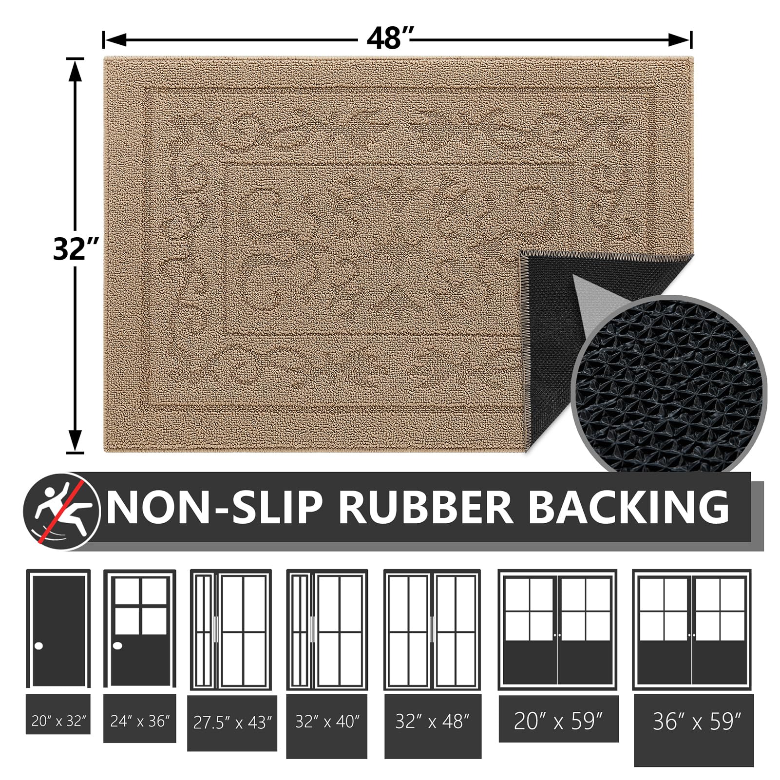 Dirt Trapper Door Mat 32" x 48"