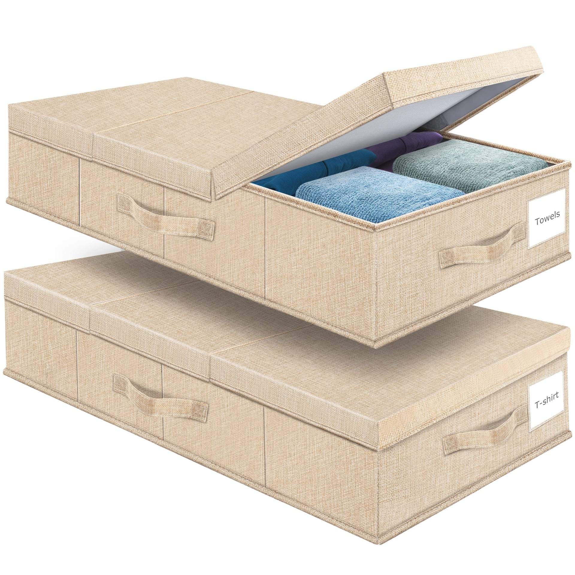 2Pack Large Underbed Storage Containers Bin with Lids