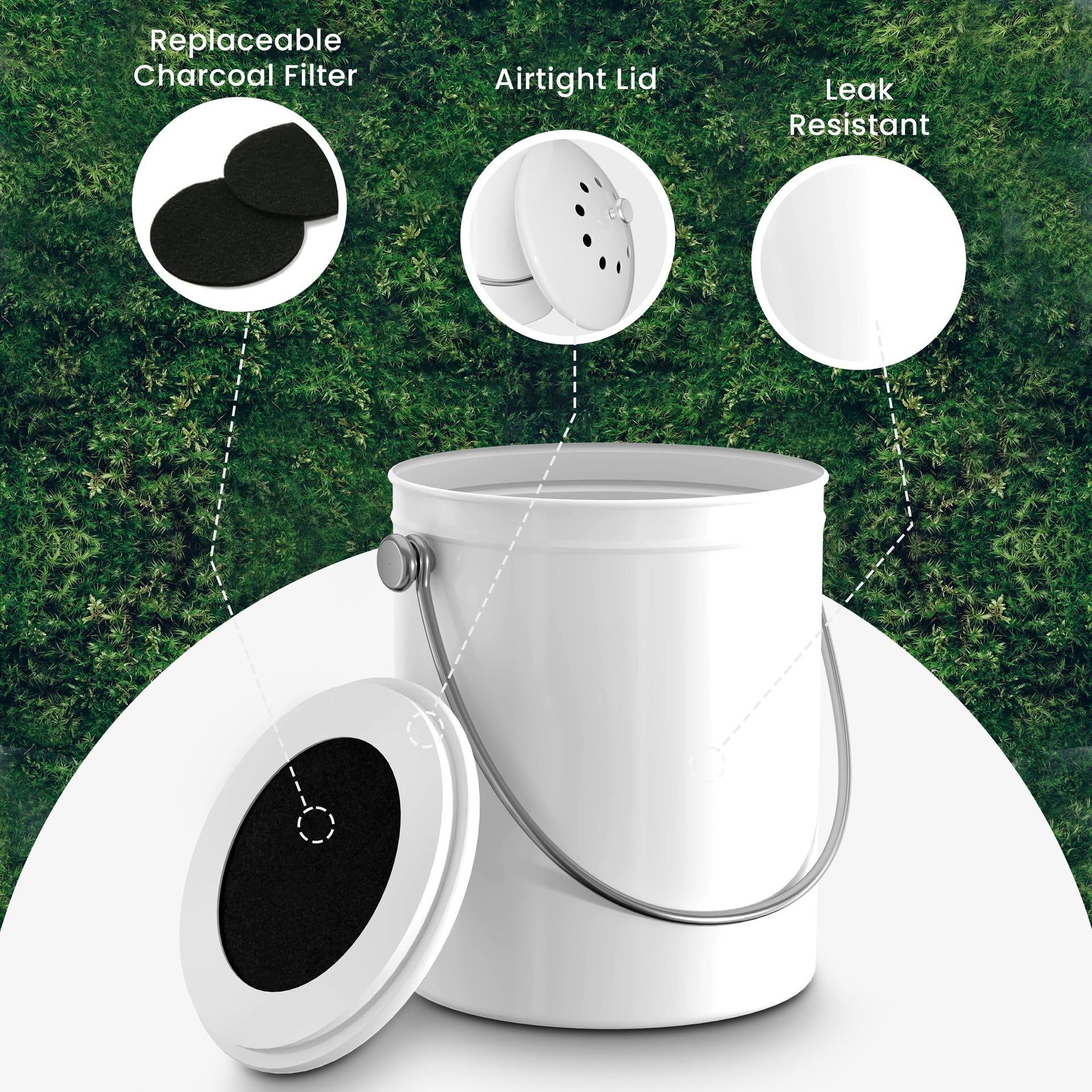 Countertop Compost Bin 1 Gallon