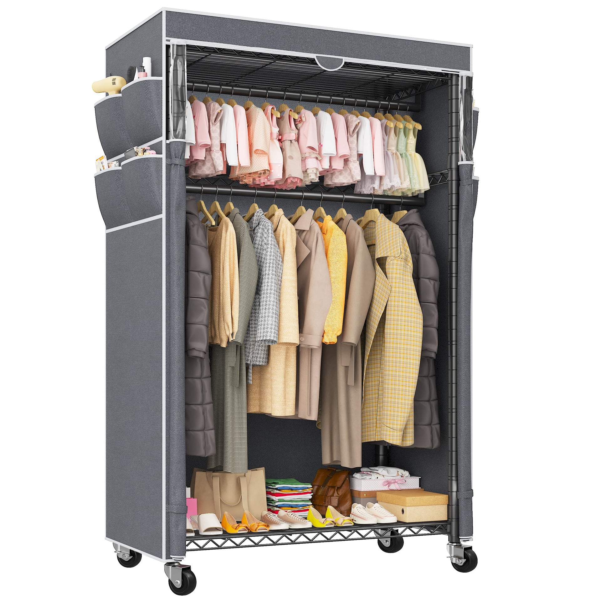 Clothes Rack with Cover (7200 Ounce)