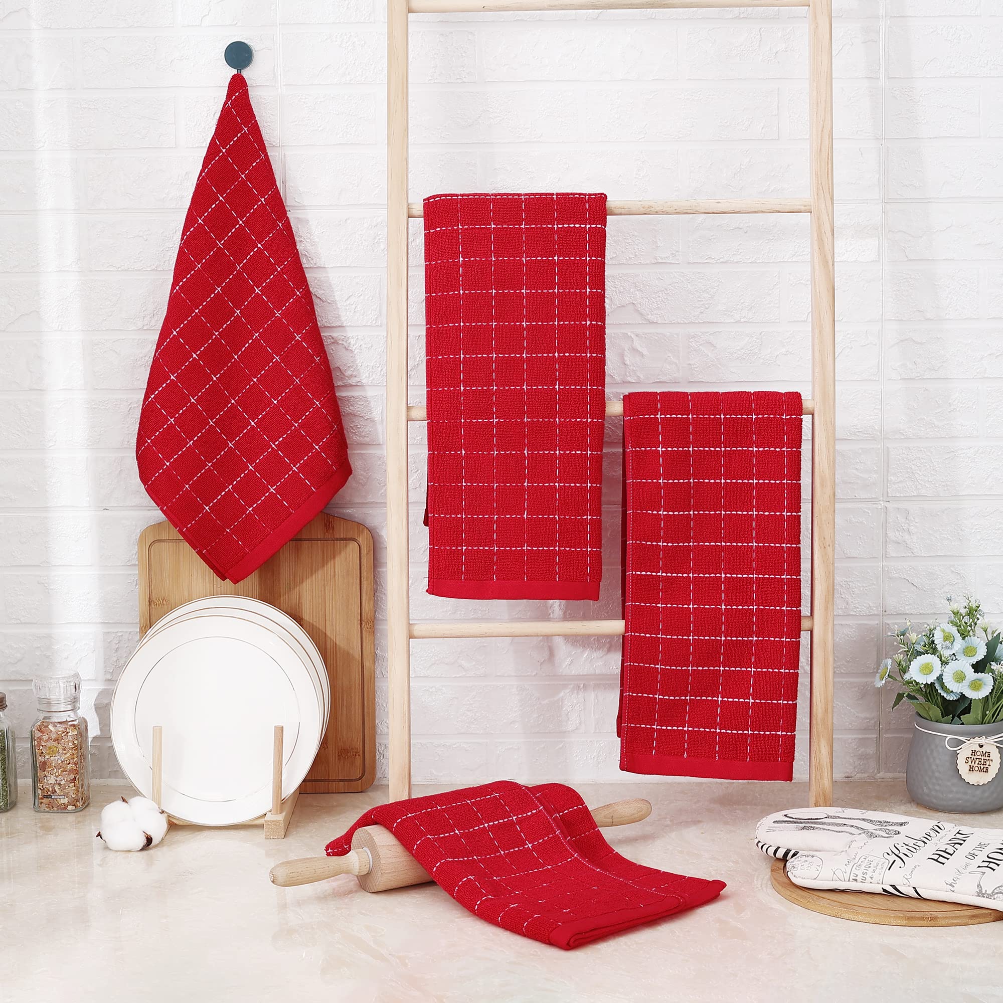 100% Cotton Terry Kitchen Towels (4 Count)