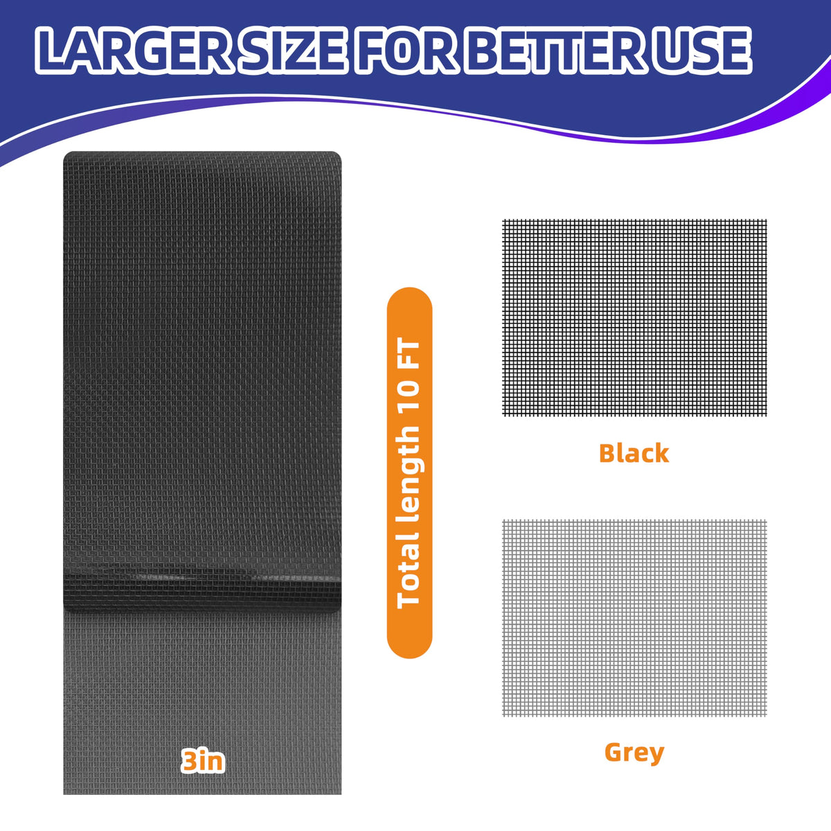 Black Window Screen Repair Tape (10 Foot)