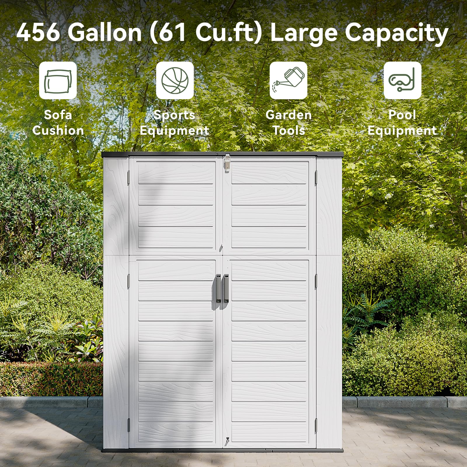 Horizontal Storage Sheds 61 Cu.ft