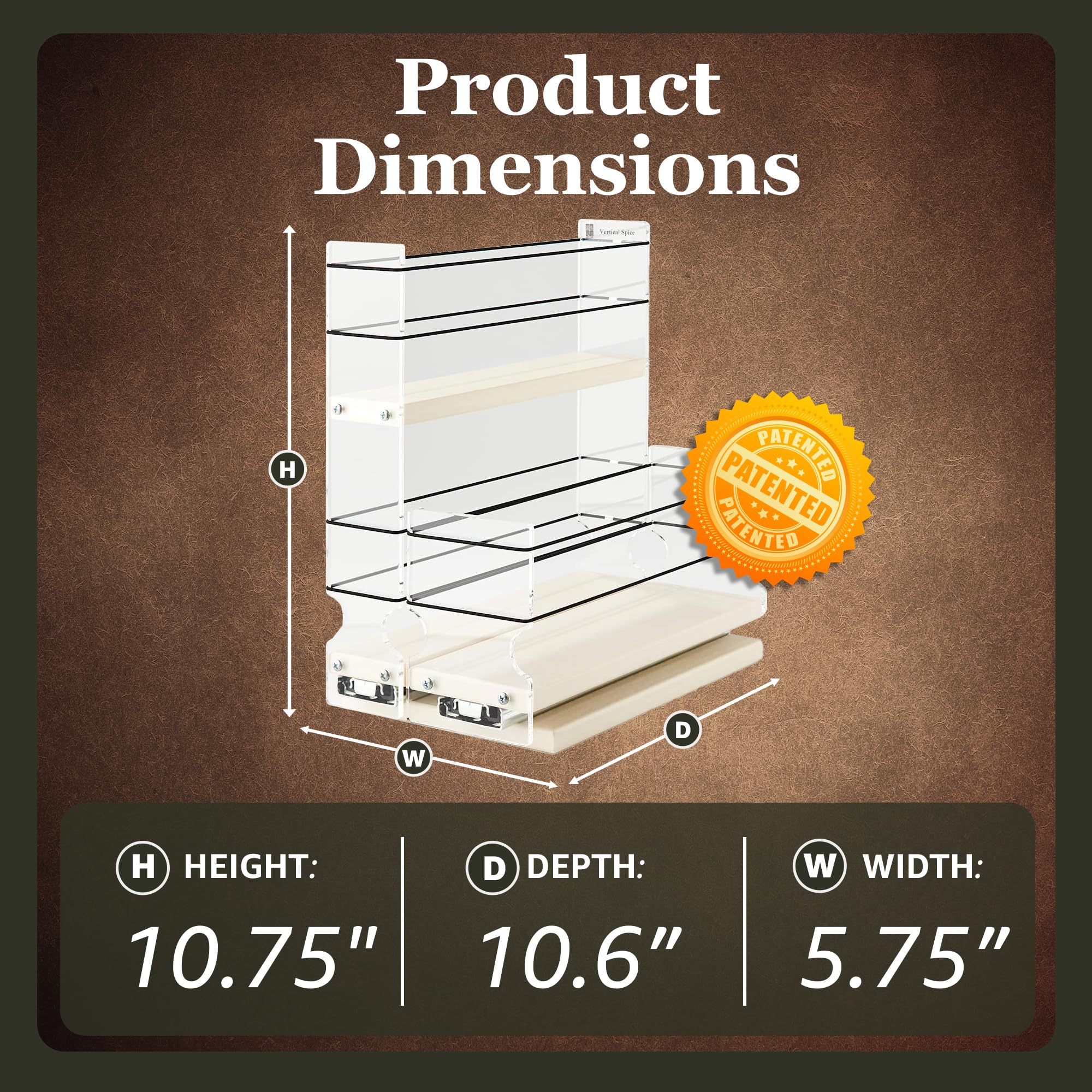 Combo Spice Rack Drawer