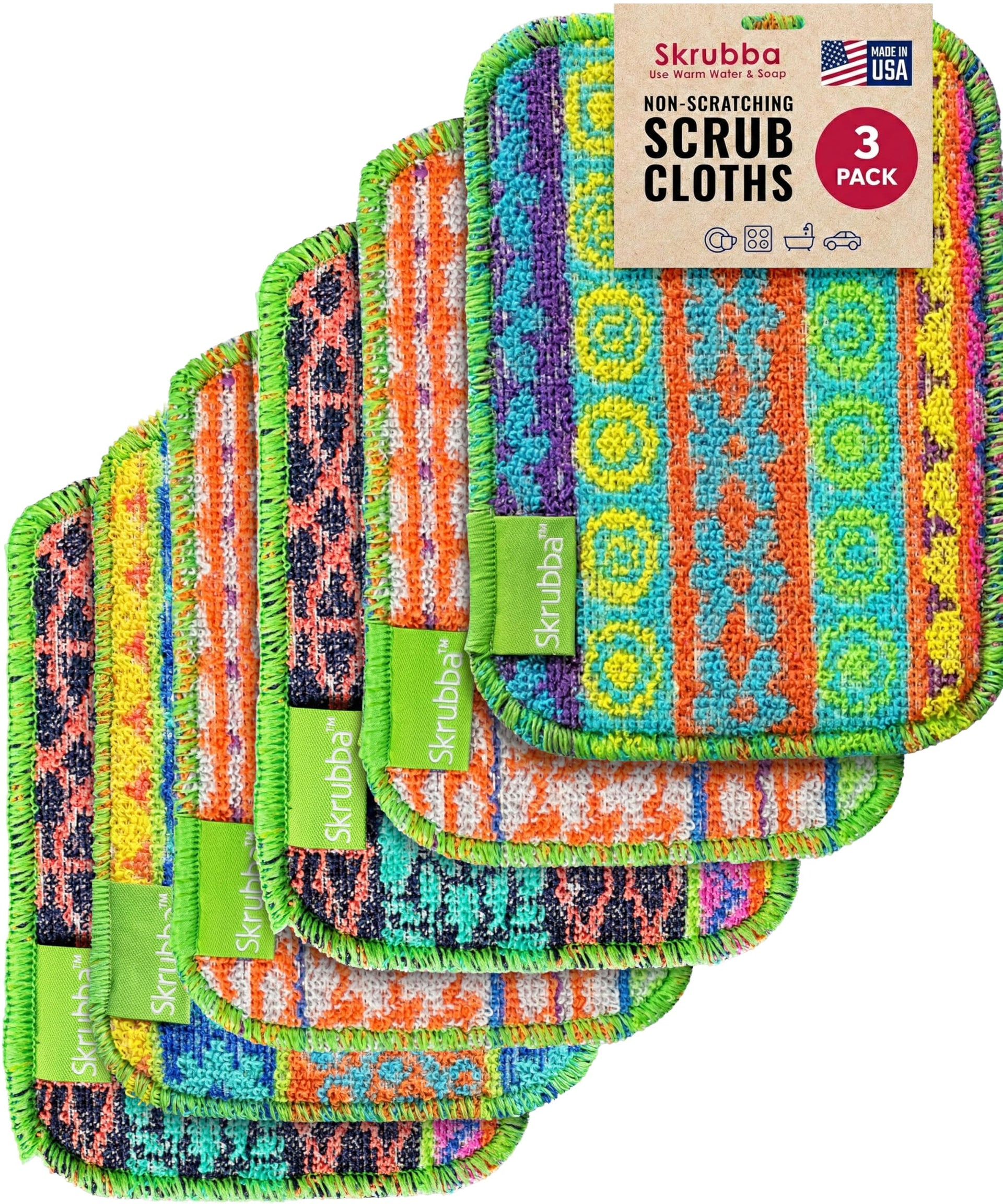 Skrubba 6 Pack Reusable Dish Scrubbers (6 Count)