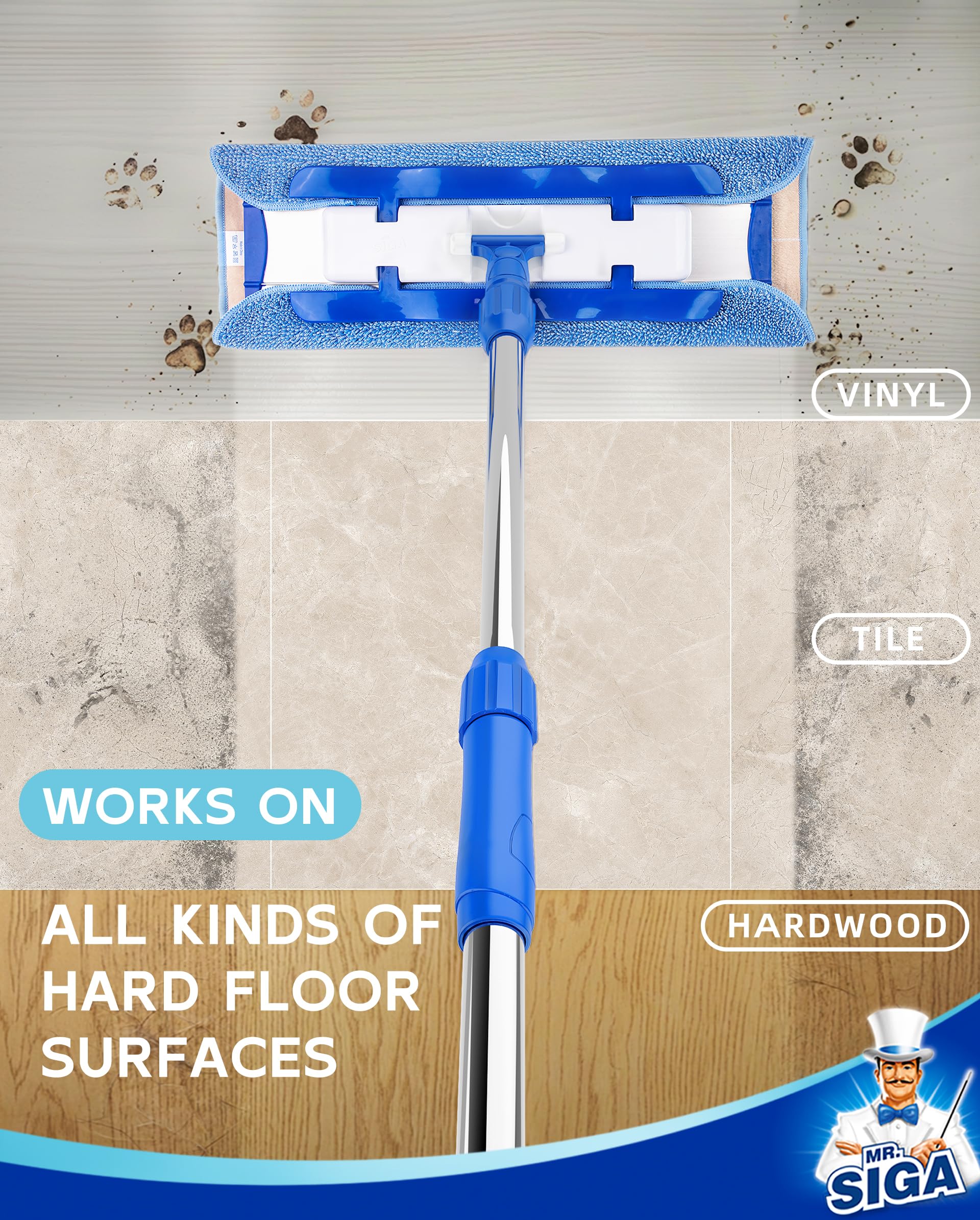 Professional Microfiber Mop for Hardwood