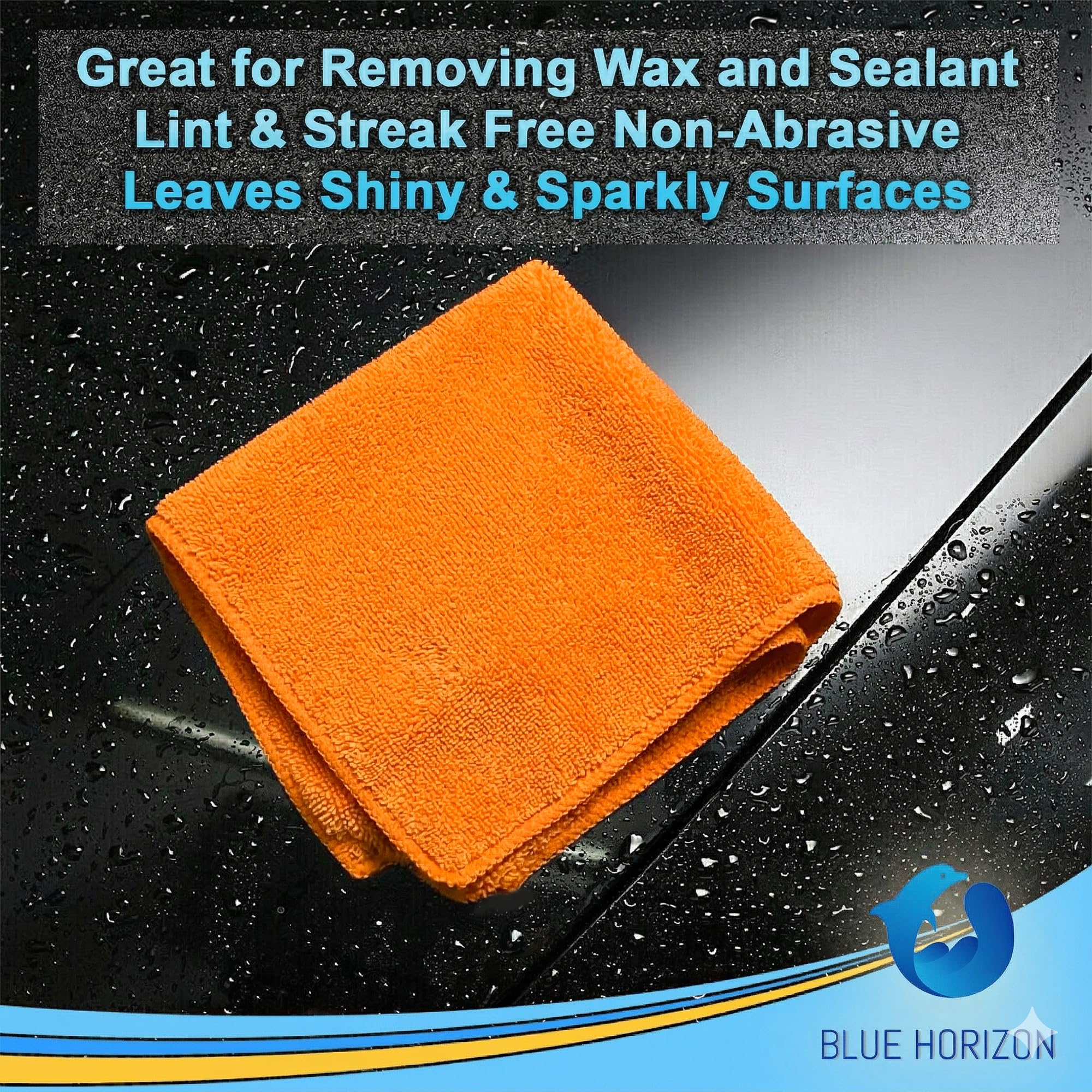 Orange Large Microfiber Cleaning Towels (36 Count)
