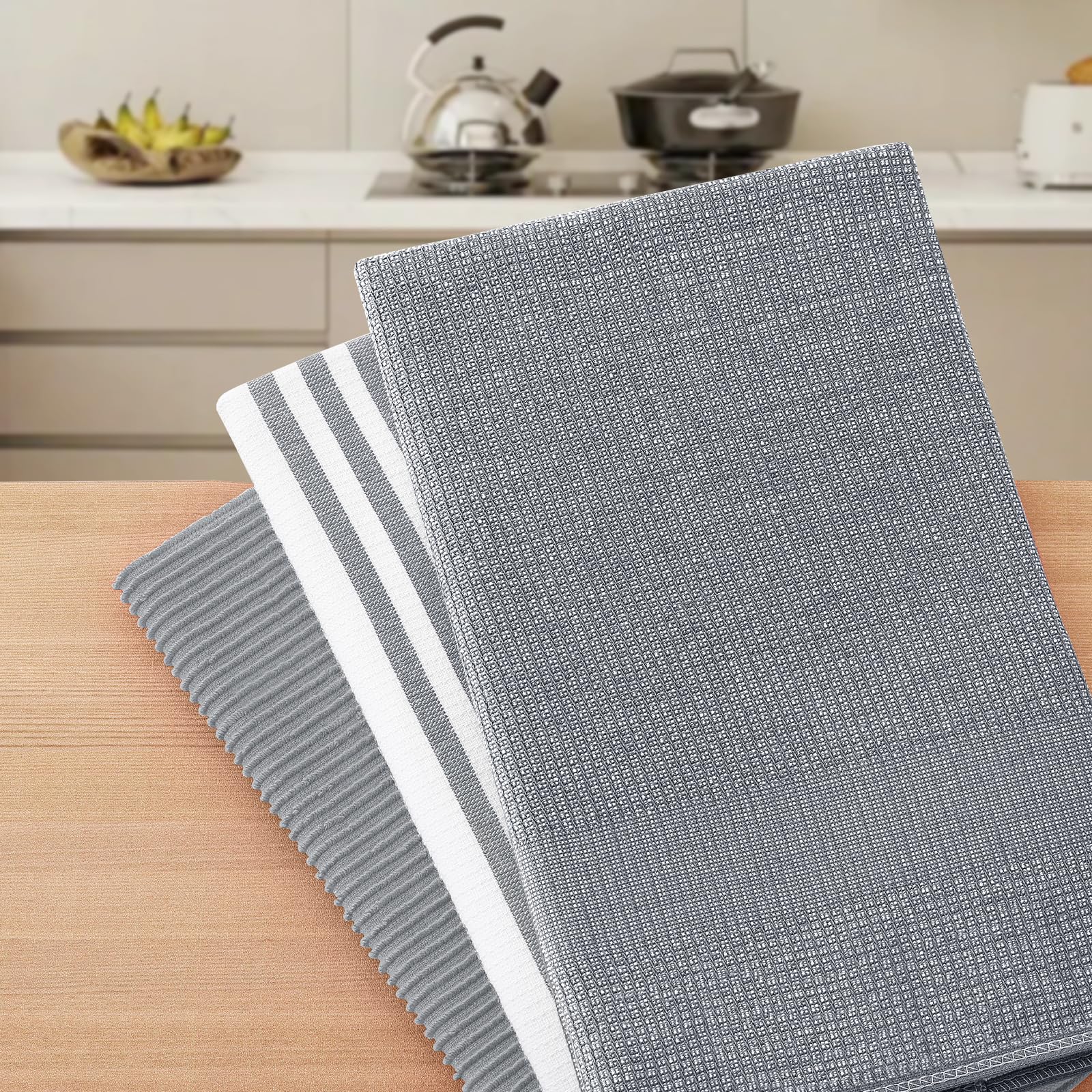 Cotton 380 GSM Premium Kitchen Towels (9 Count)