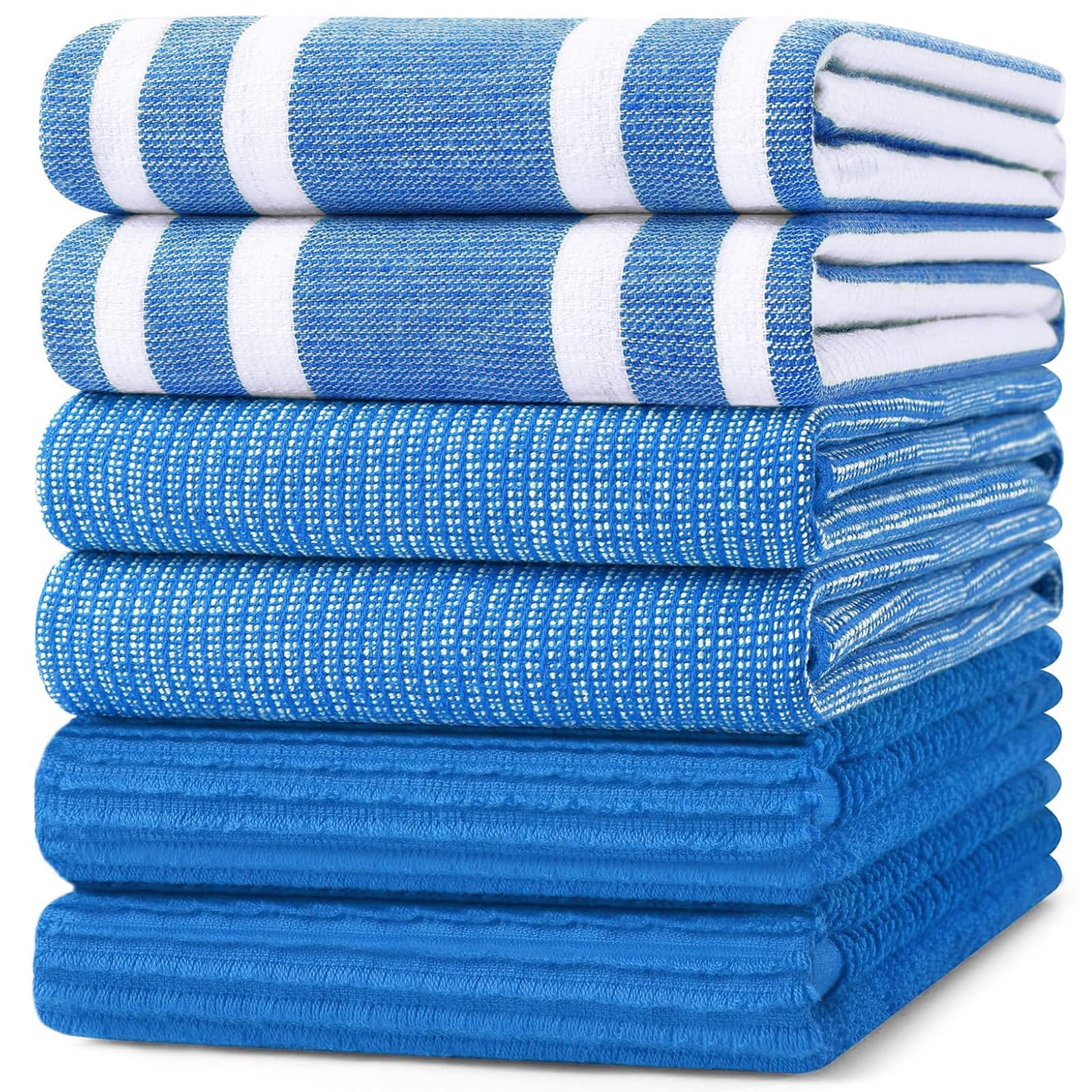 Cotton 380 GSM Premium Kitchen Towels (6 Count)