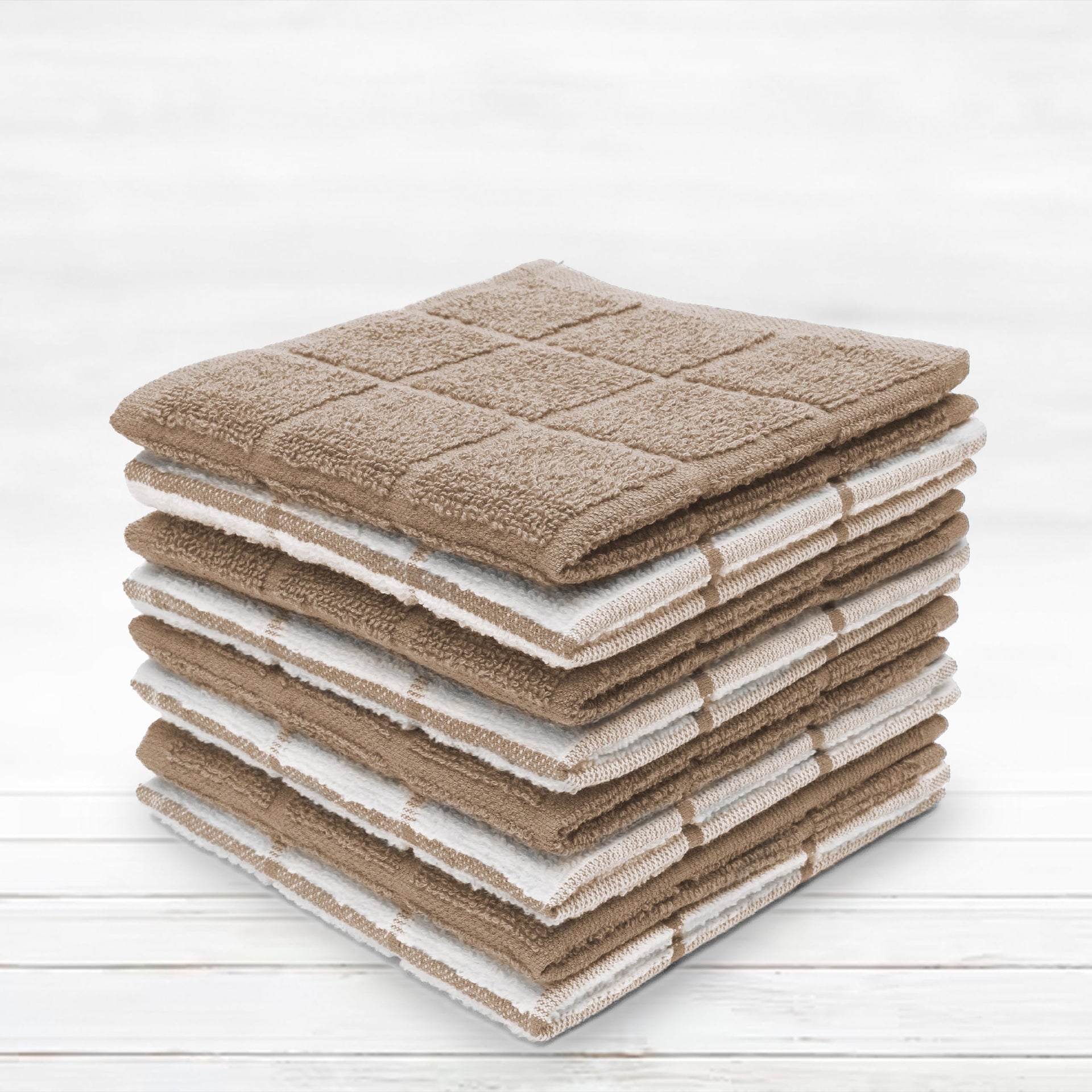 100% Cotton Terry Dish Cloth & Dish Towel (6 Count)