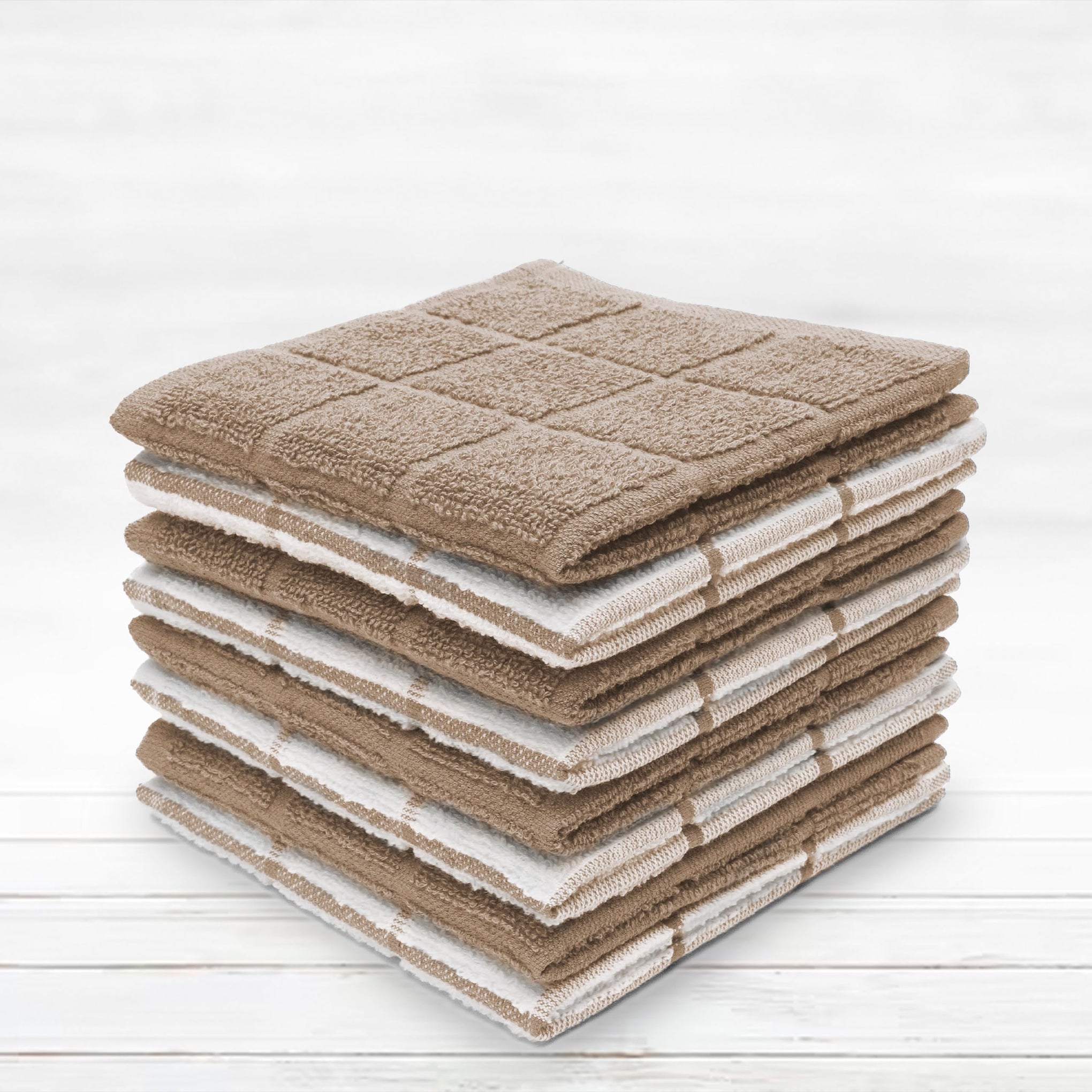 100% Cotton Terry Dish Cloth & Dish Towel (6 Count)