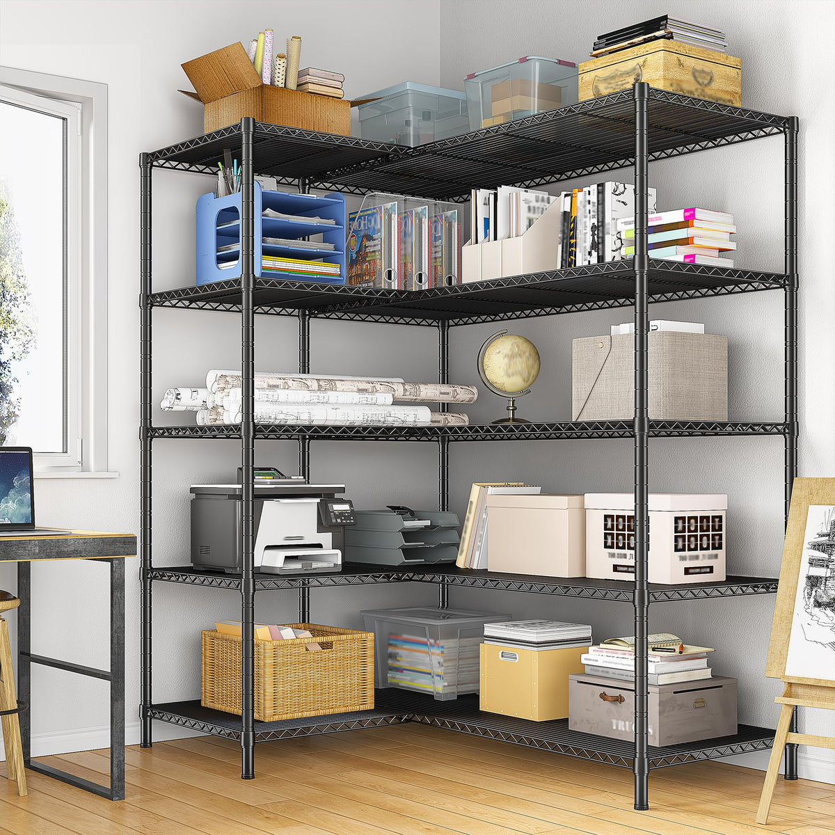70.8H Wire Shelving Rack (2 Count)