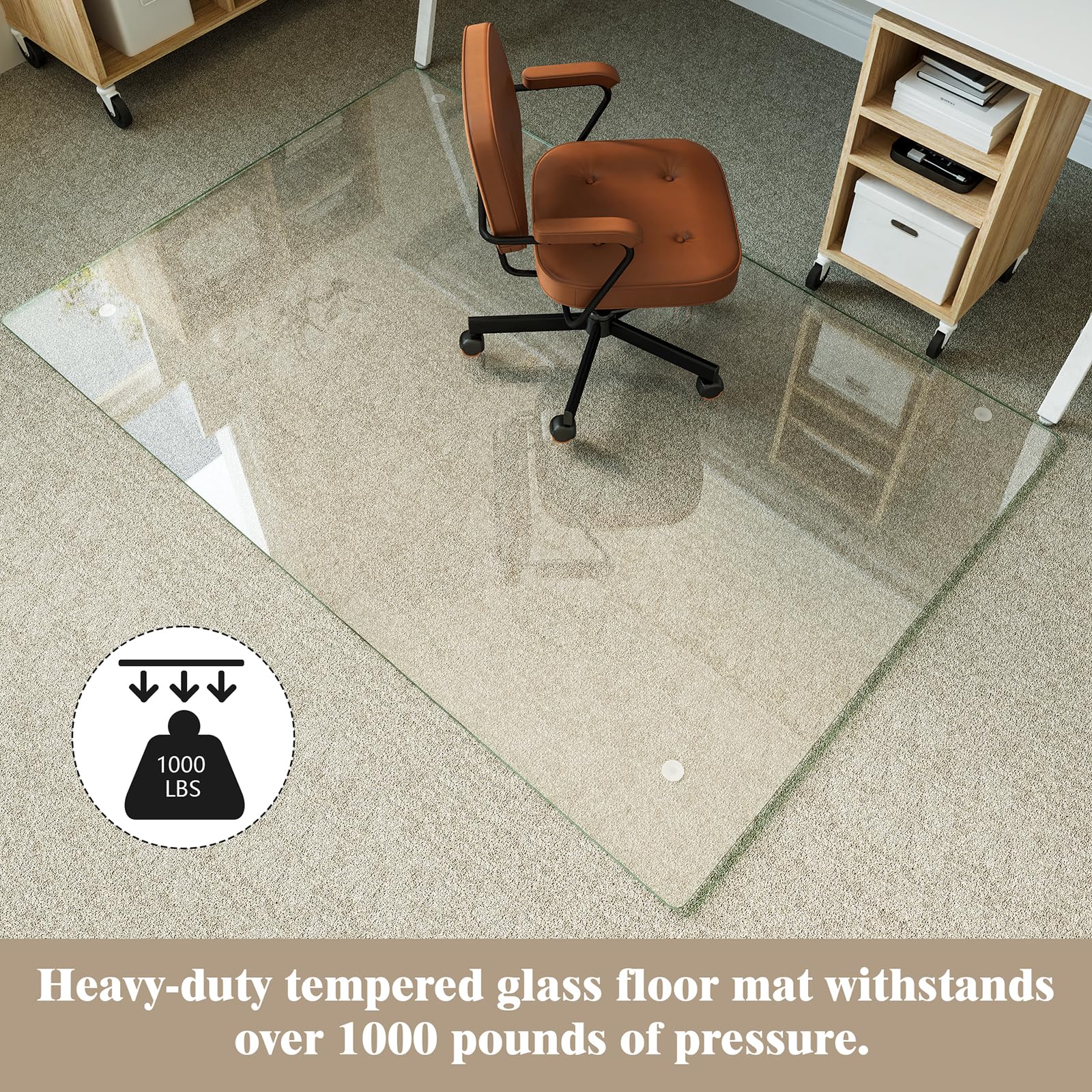 40" x 60" Office Chair Mat for Hardwood Floors & Carpets