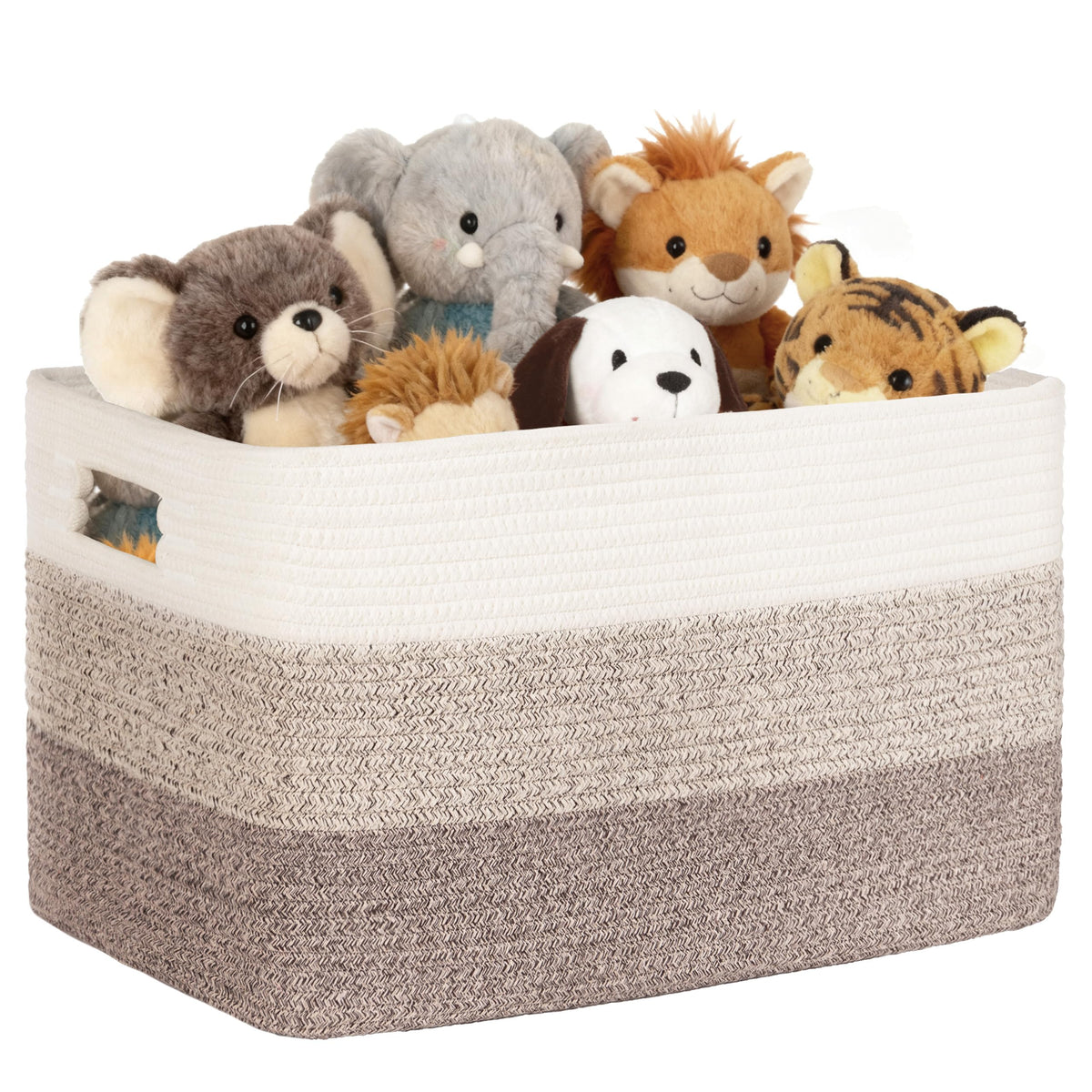 72L Large Woven Laundry Basket Hamper with Handles