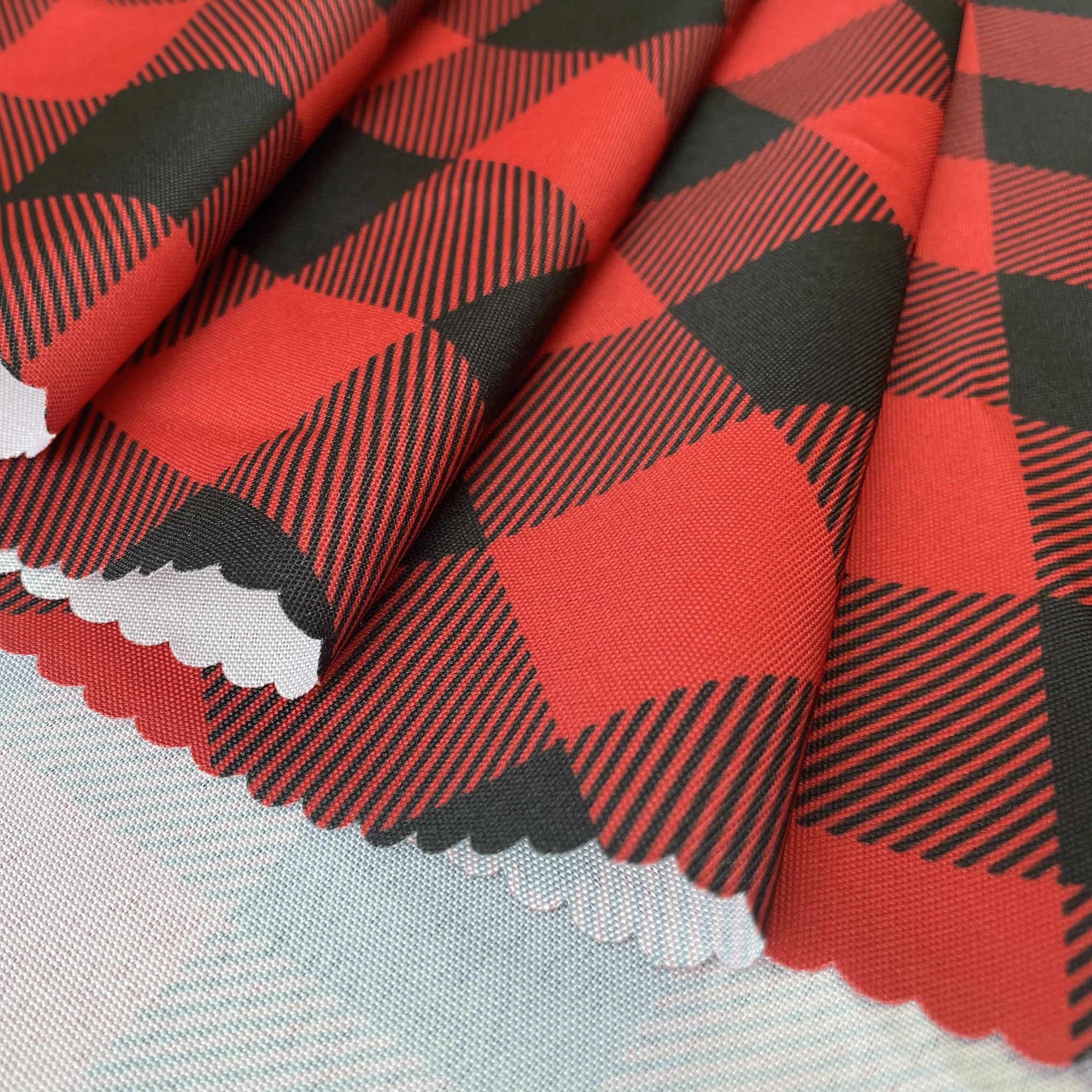 Waterproof Plaid Tablecloth Fabric