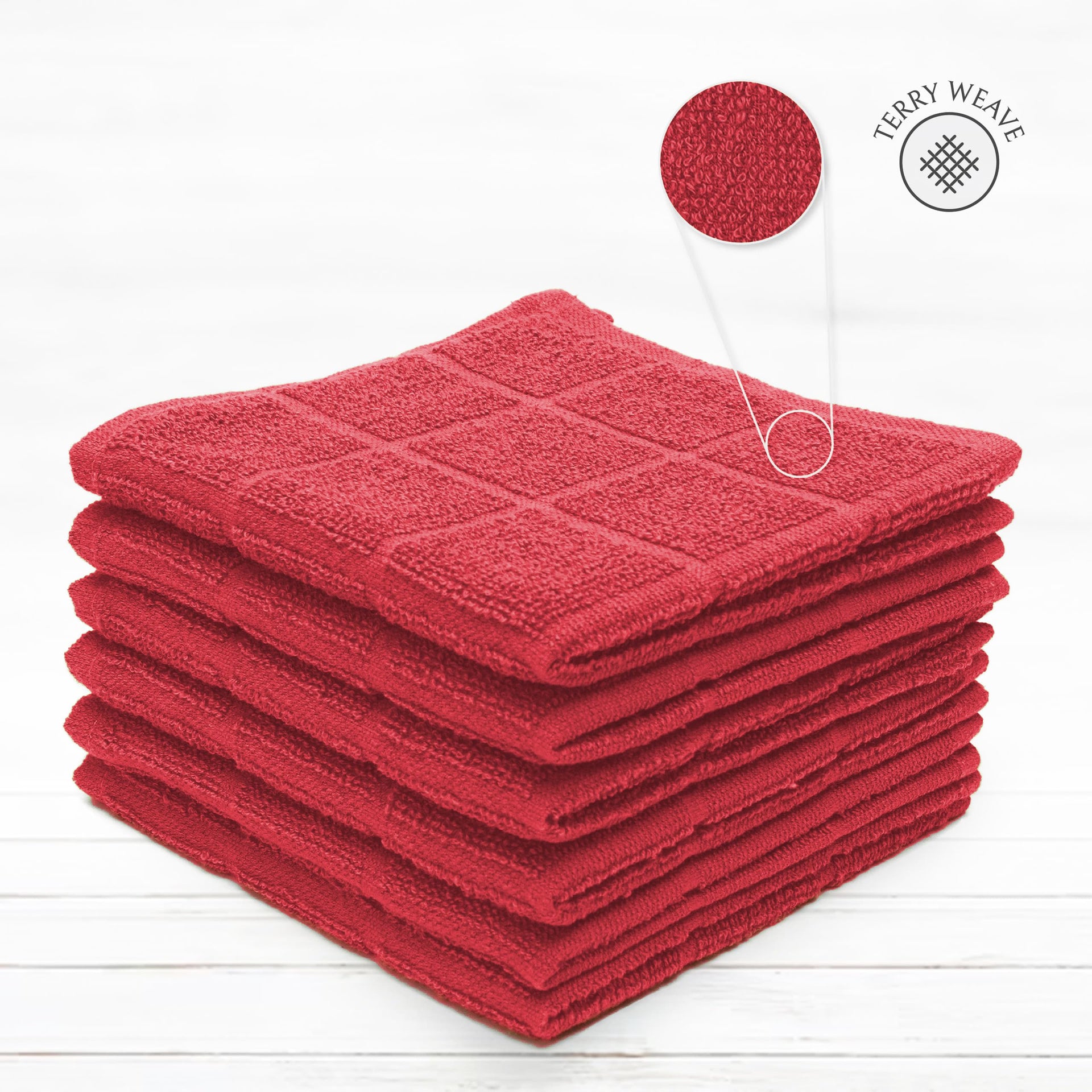 100% Cotton Dish Cloths for Dish Washing