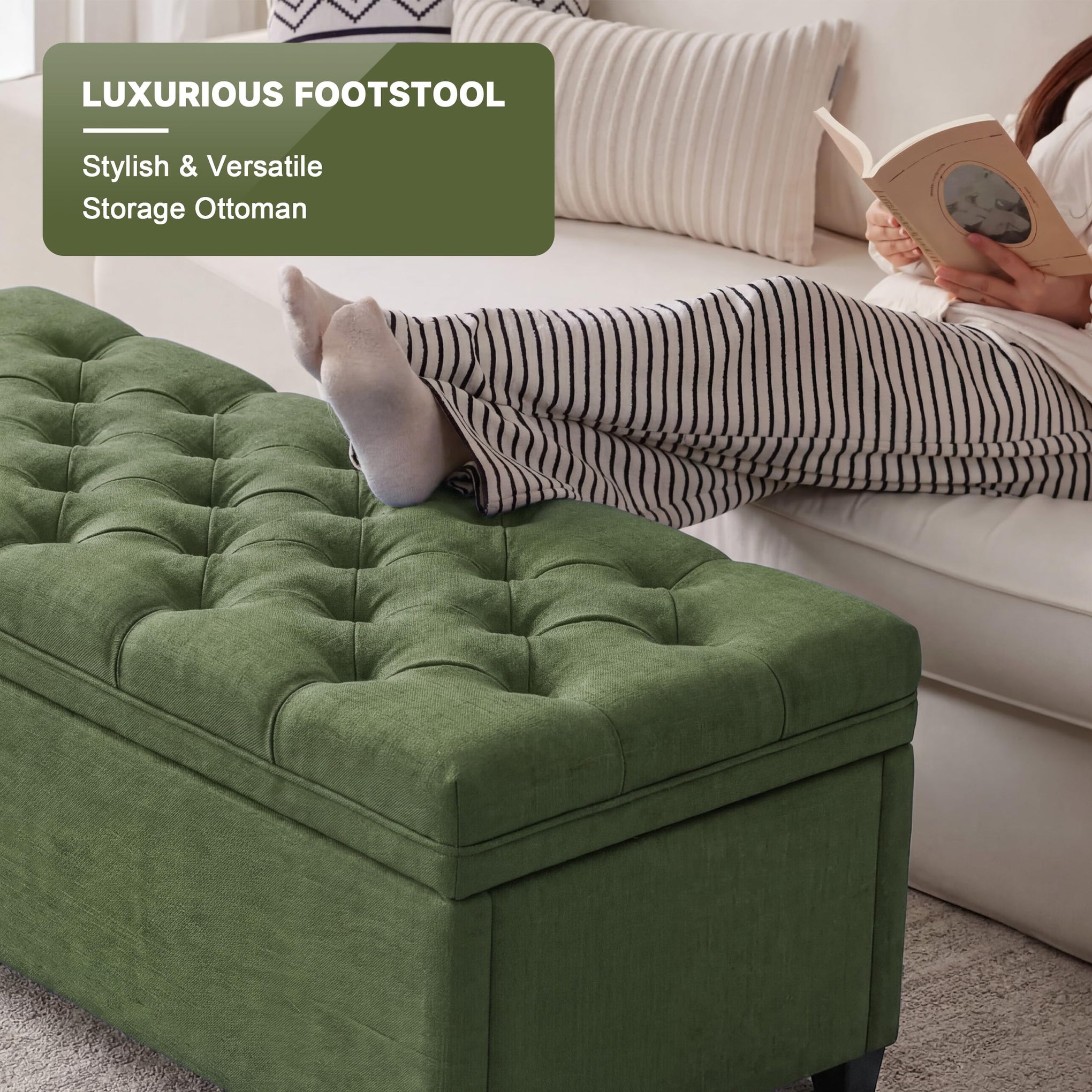 43 Inch Storage Ottoman
