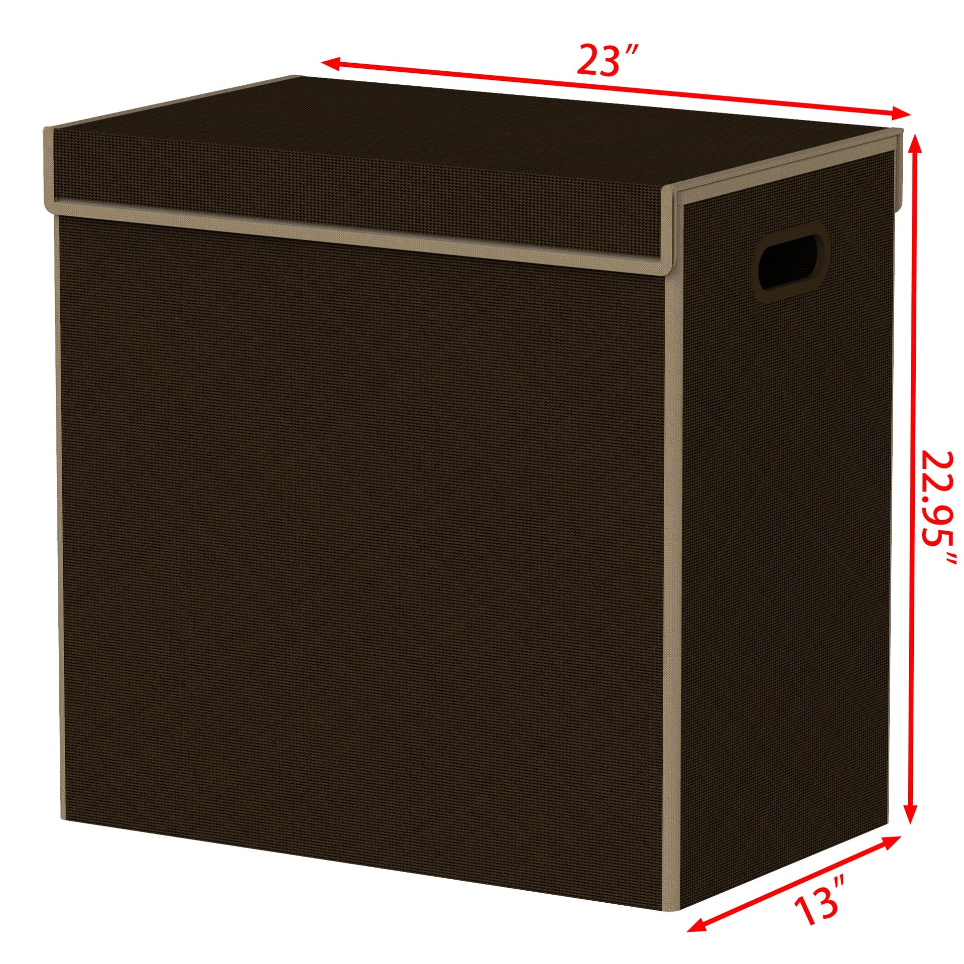 Double Laundry Hamper with Lid & Removable Bags