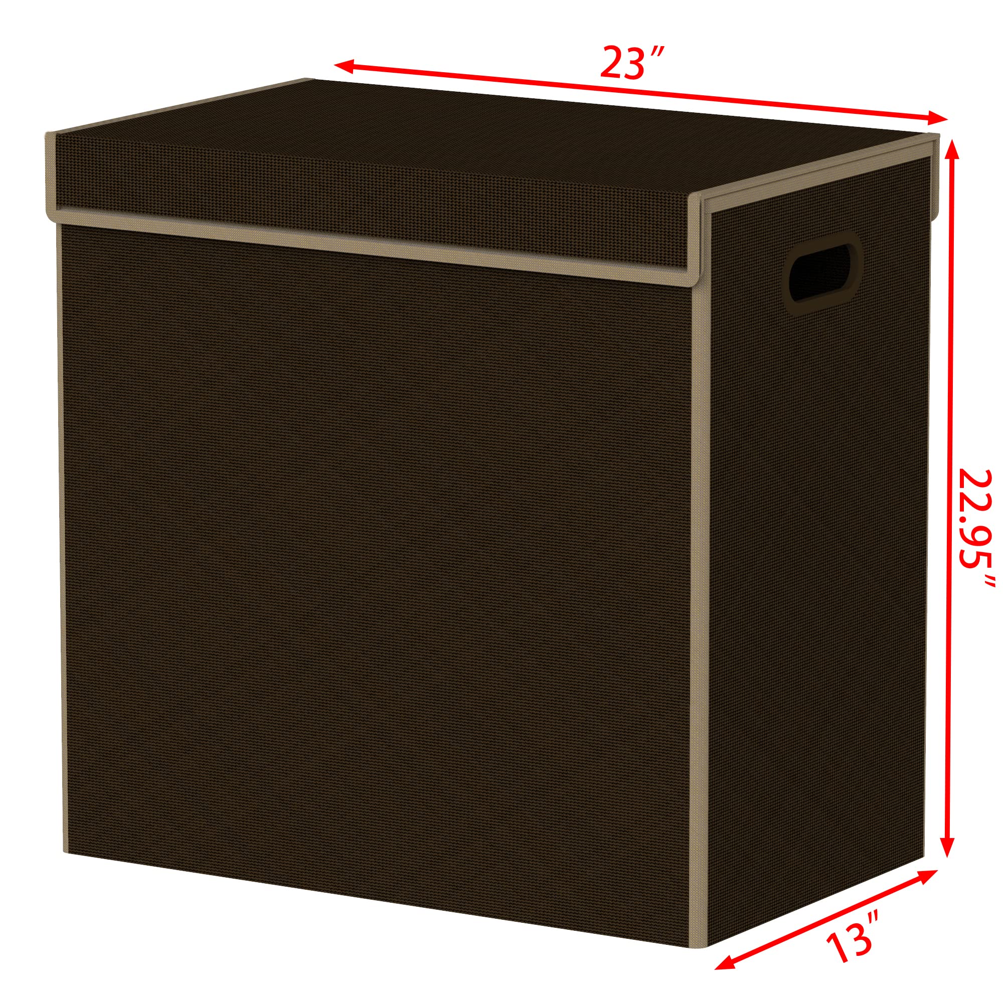 Double Laundry Hamper with Lid & Removable Bags