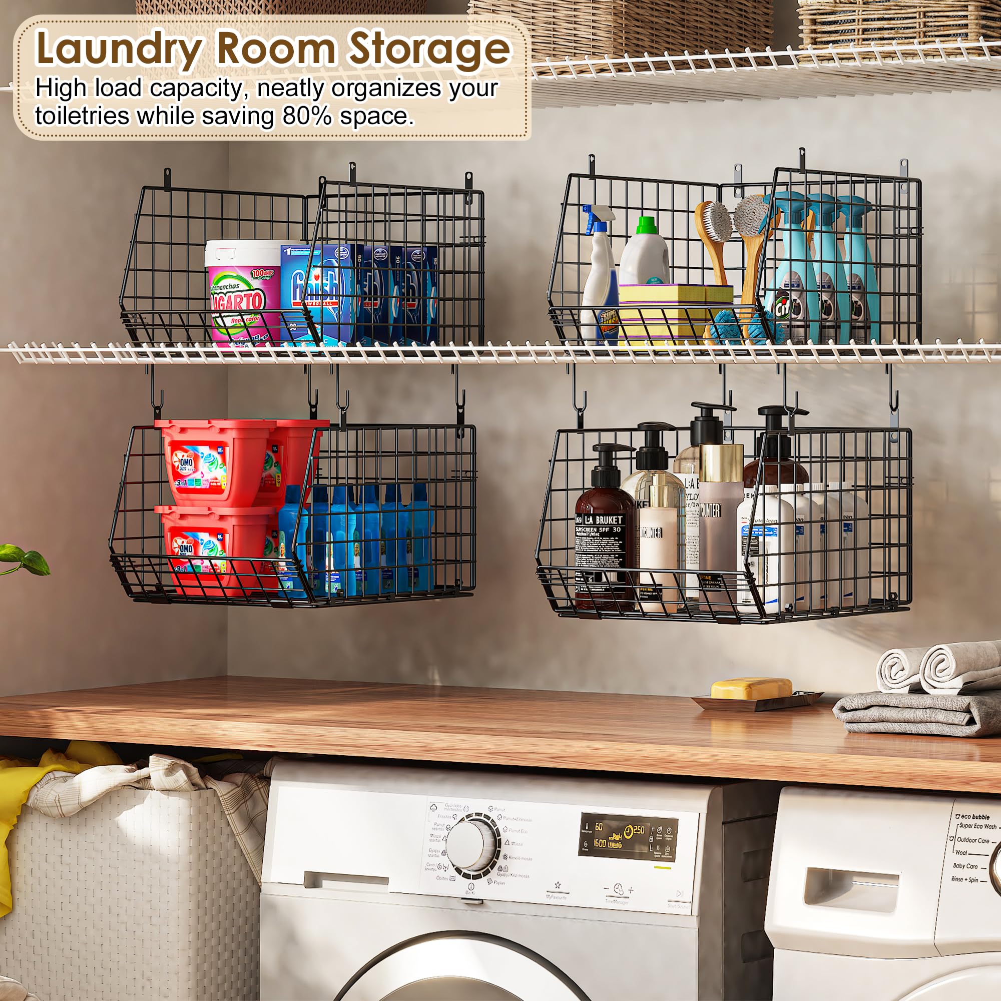 Capacity Upgrade Edition Deeper 4'' 5 Tier Foldable Hanging Closet Organizer and Storage