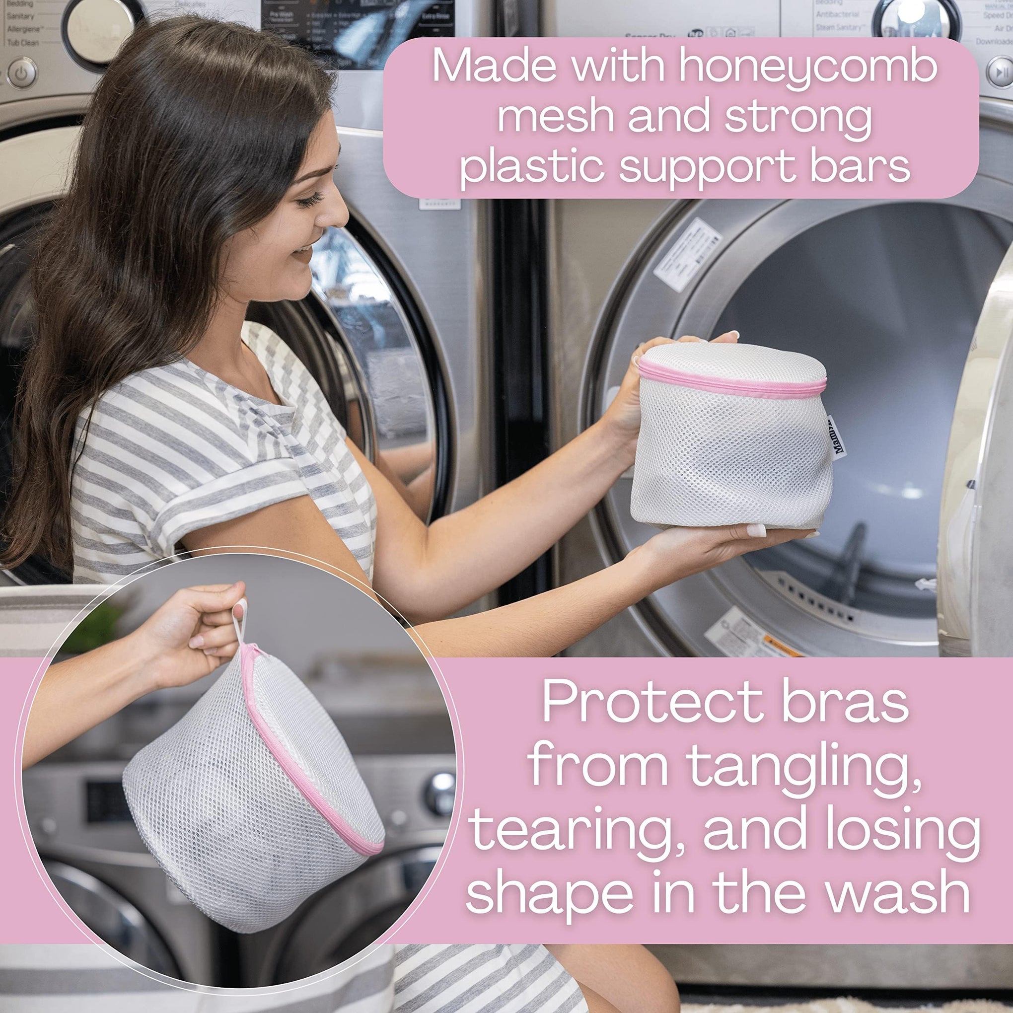 Mesh Bra Bags for Washing Machine (3 Count)