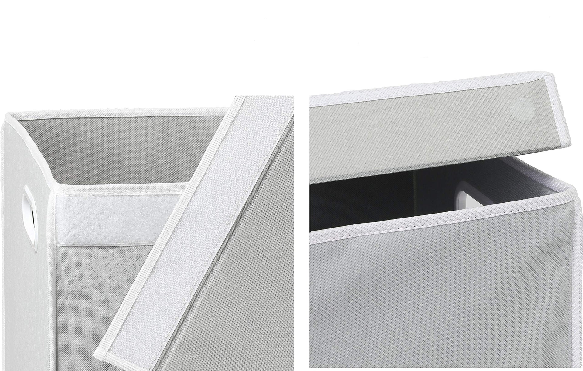Double Laundry Hamper with Lid & Removable Bags