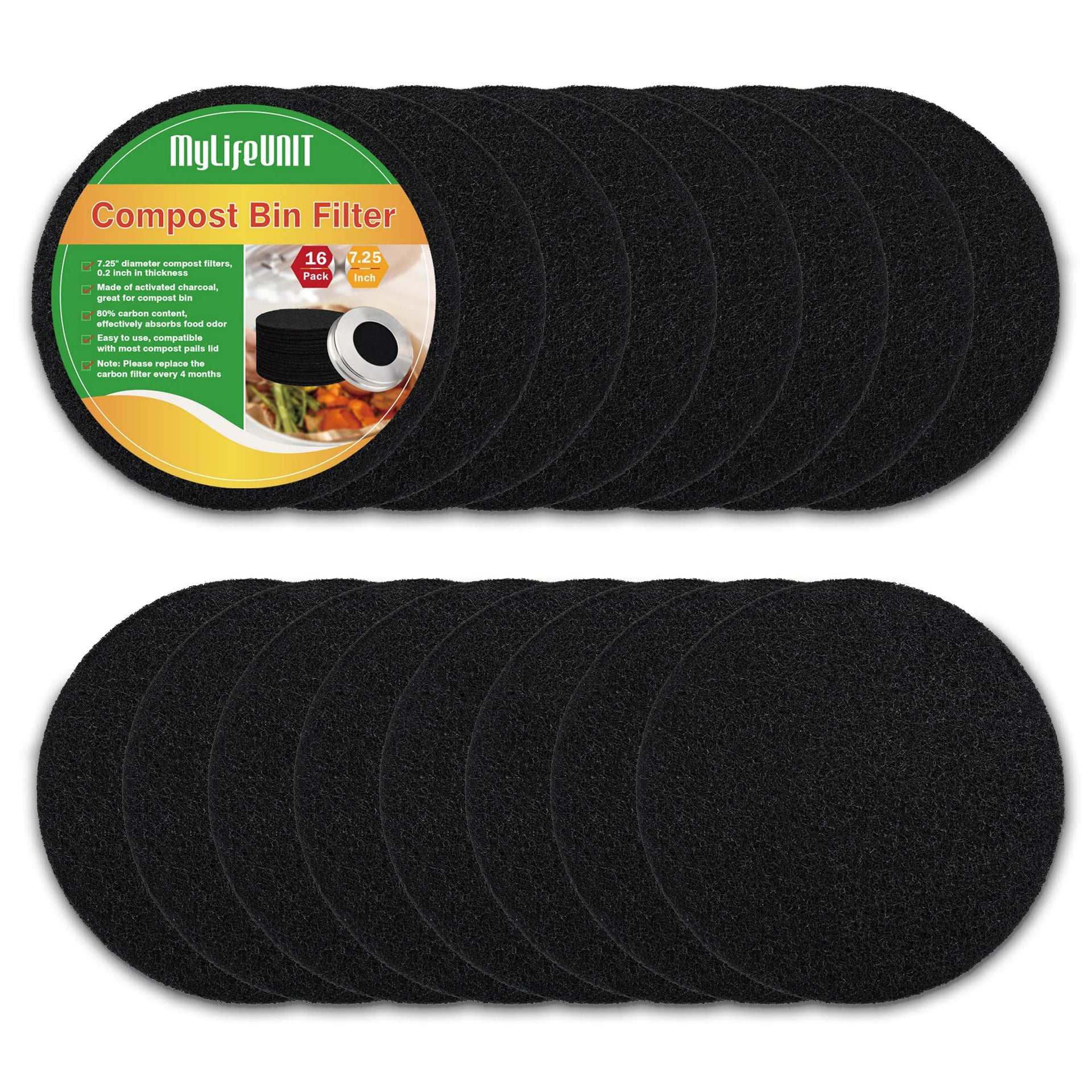 16 Pack Compost Bin Filter (16 Count)