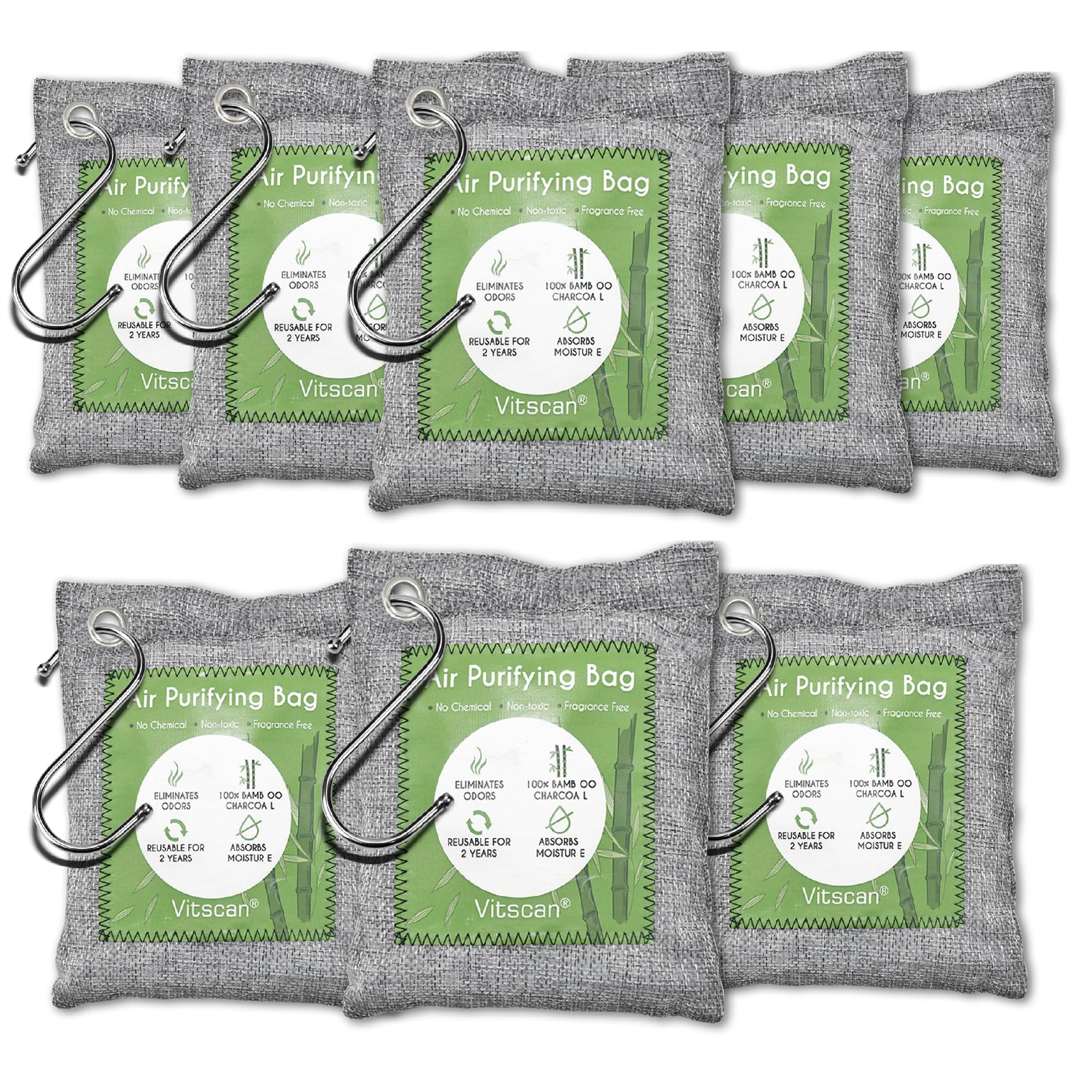 Bamboo Charcoal Air Purifying Bag (32 Ounce)