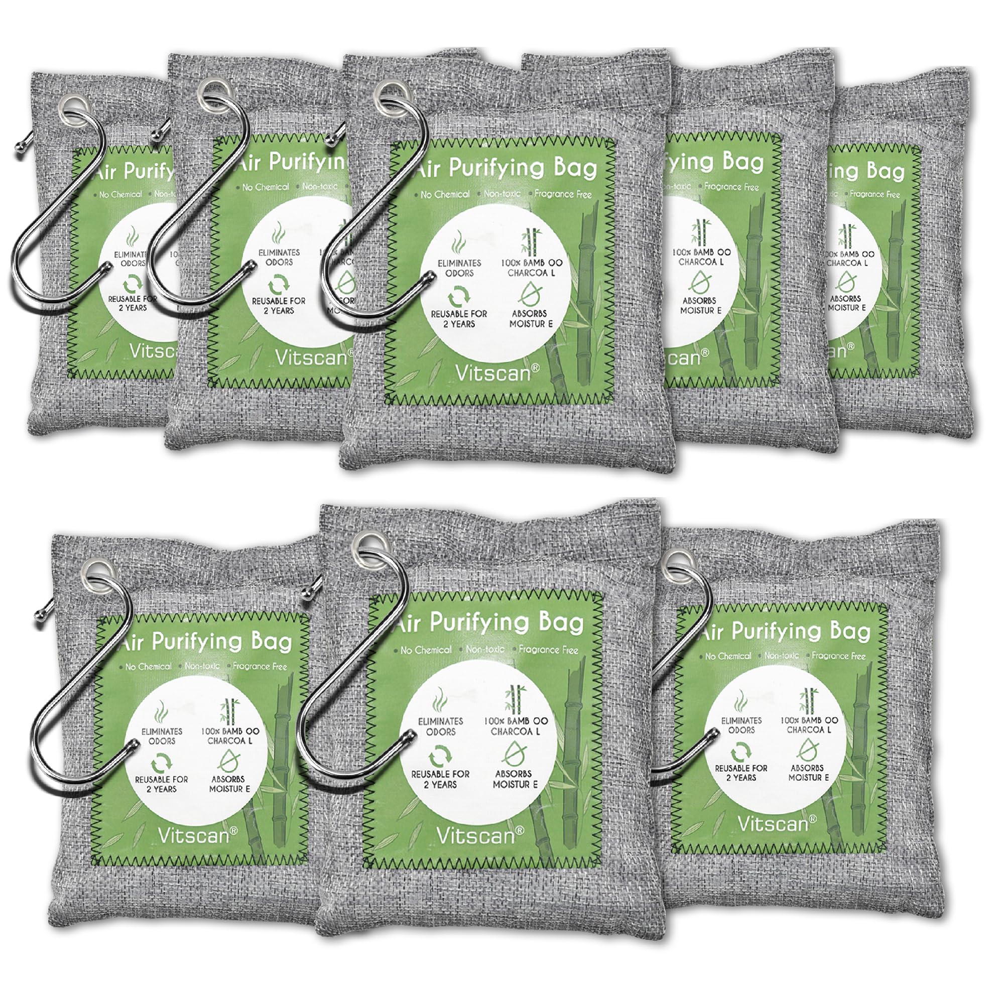 Bamboo Charcoal Air Purifying Bag (32 Ounce)