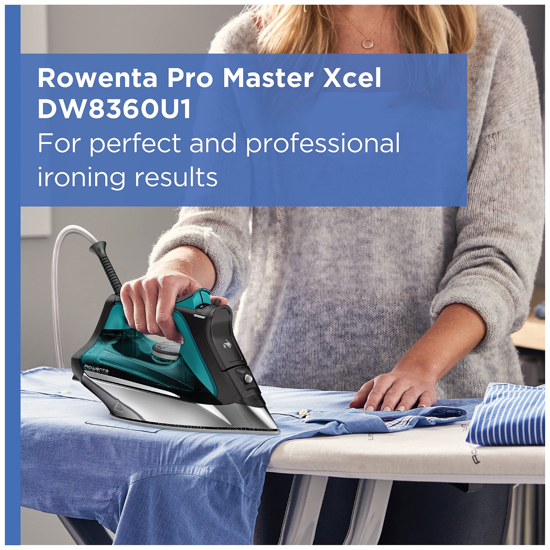 Pro Master Stainless Steel Soleplate Steam Iron for Clothes