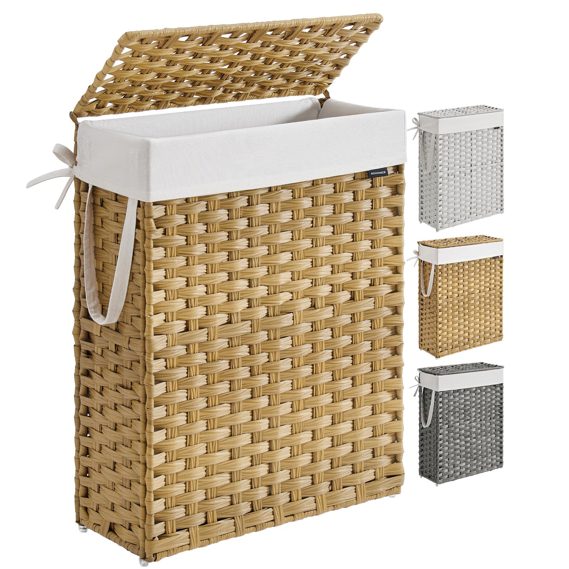 Slim Laundry Hamper with Lid