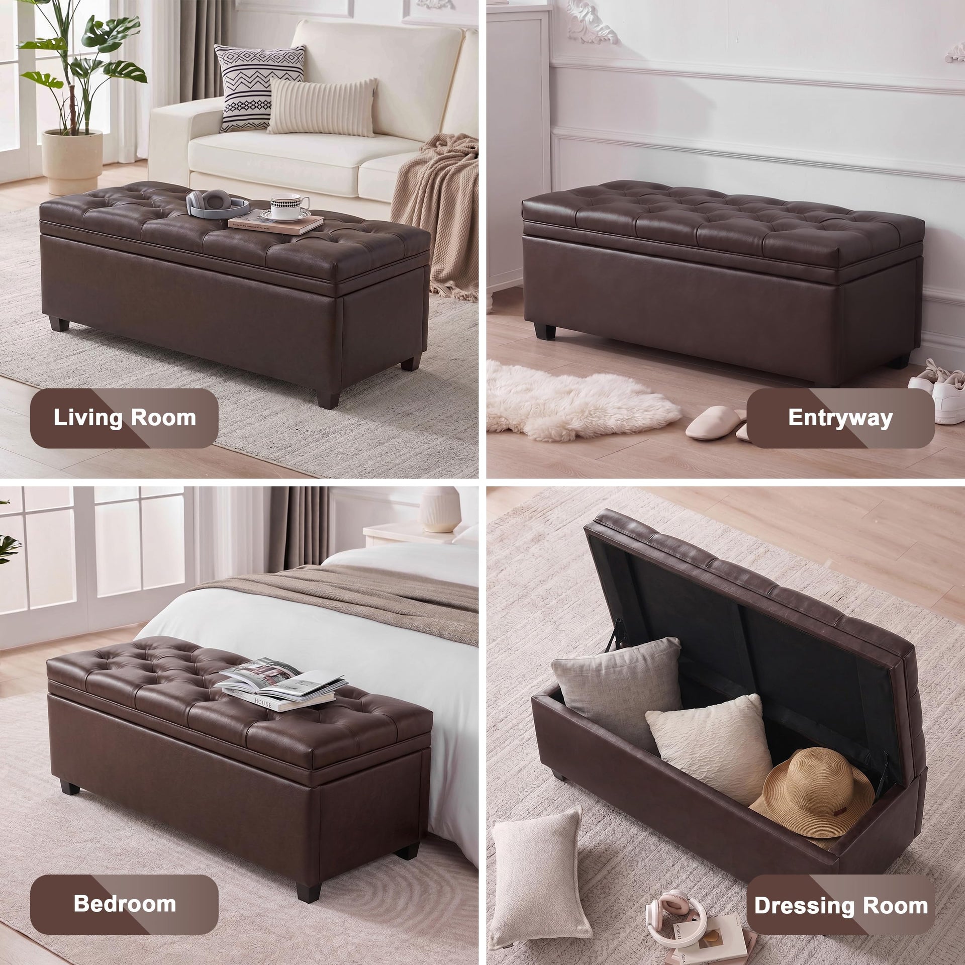 43 Inch Storage Ottoman