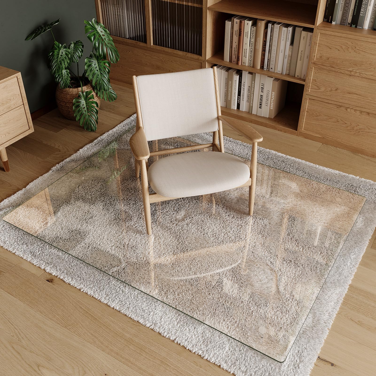Tempered Glass Chair Mat 44"x58"