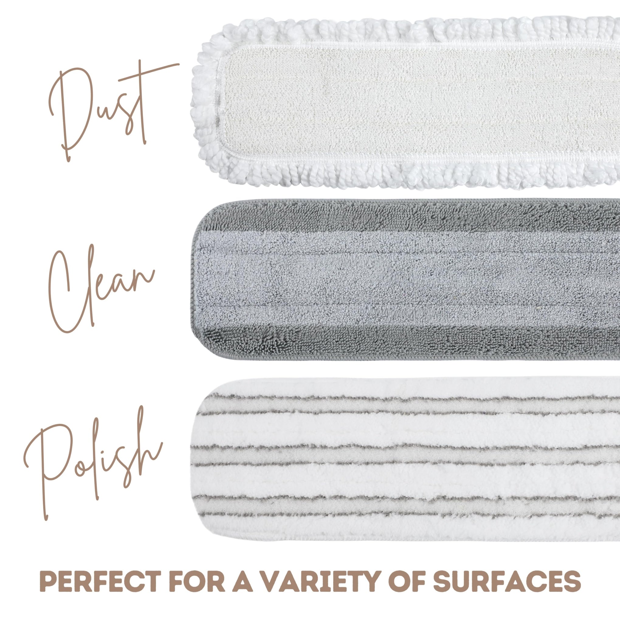 Clean + Polish 10 Piece Interchangeable Mop Kit w