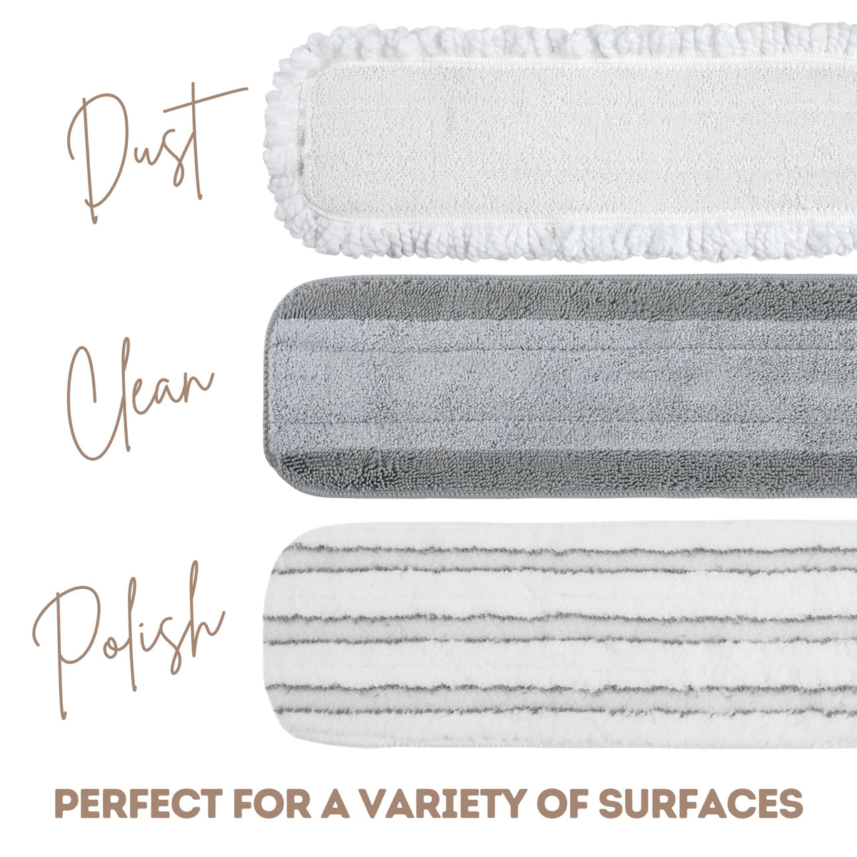 Clean + Polish 9 Piece Interchangeable Mop Kit