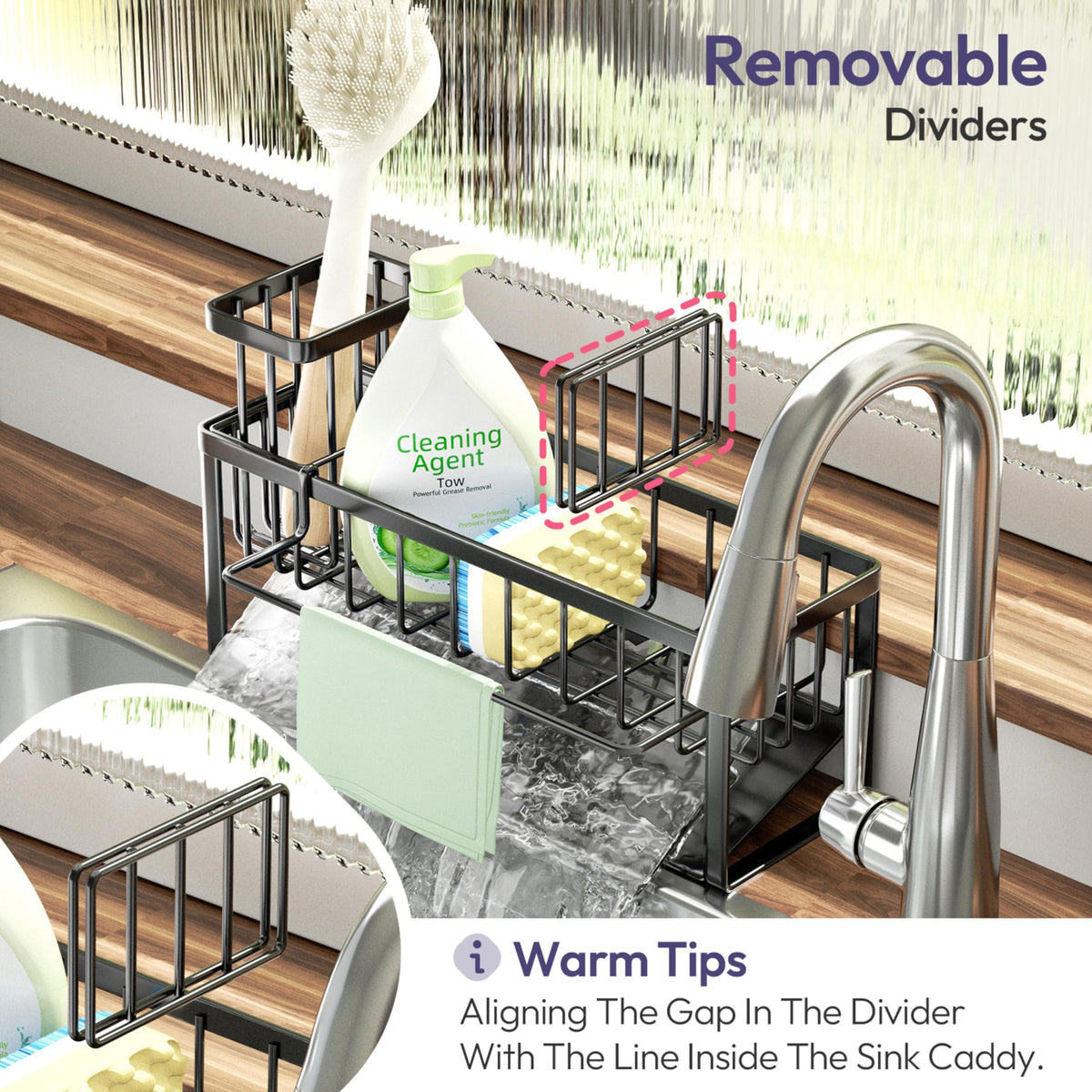 Sponge Holder for Kitchen Sink