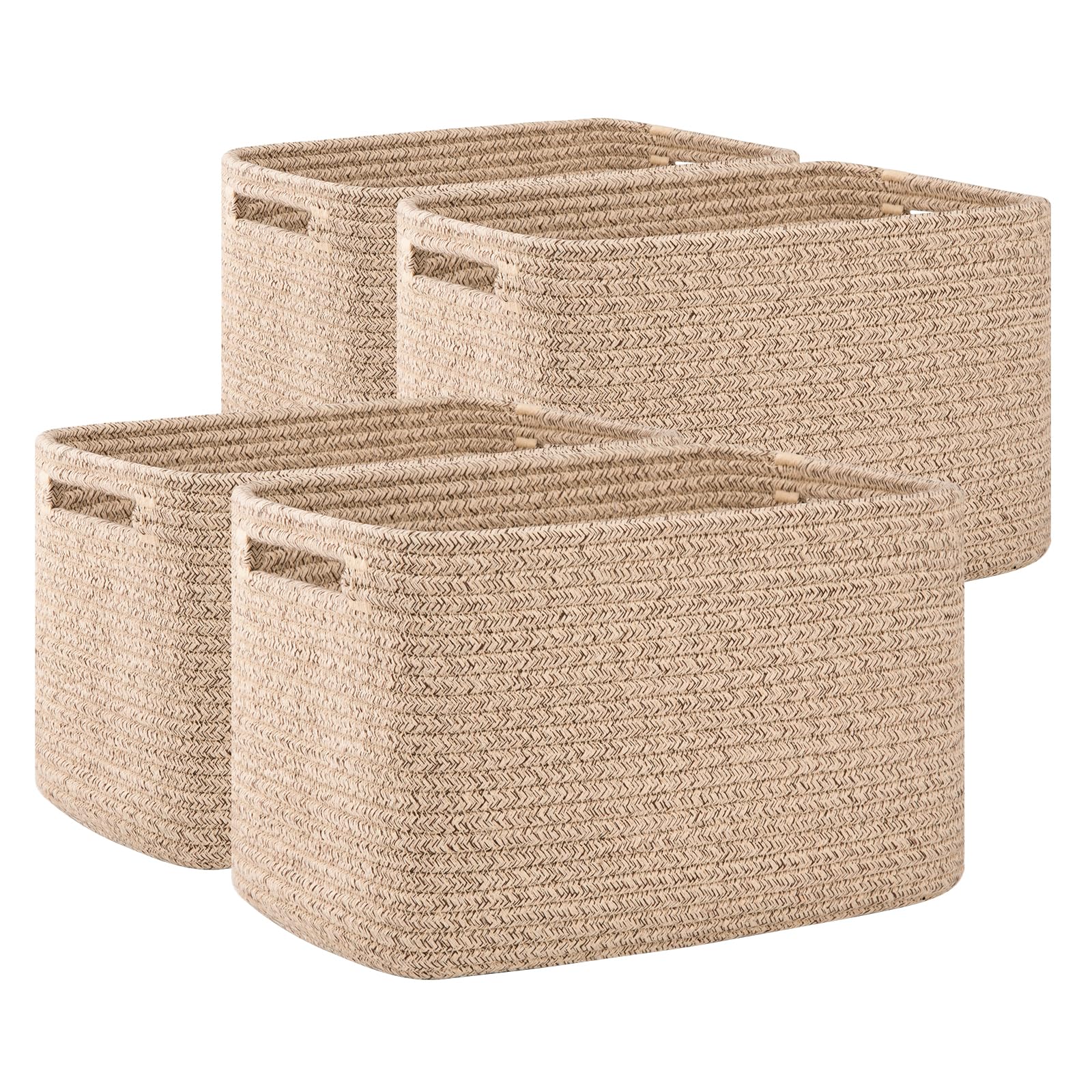 4 Pack Storage Baskets for Organizing (4 Count)