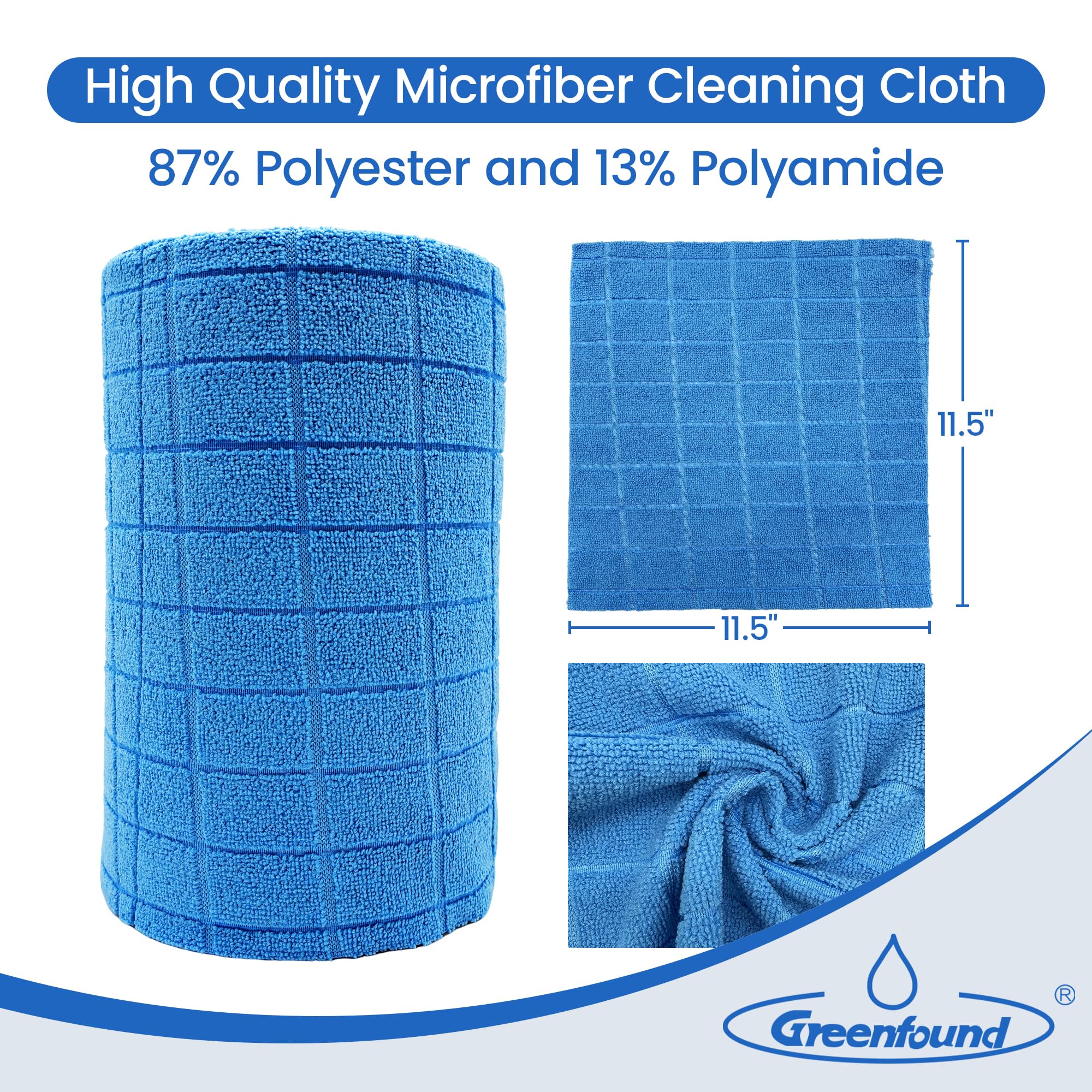 Microfiber Cleaning Cloth Roll (80 Count)