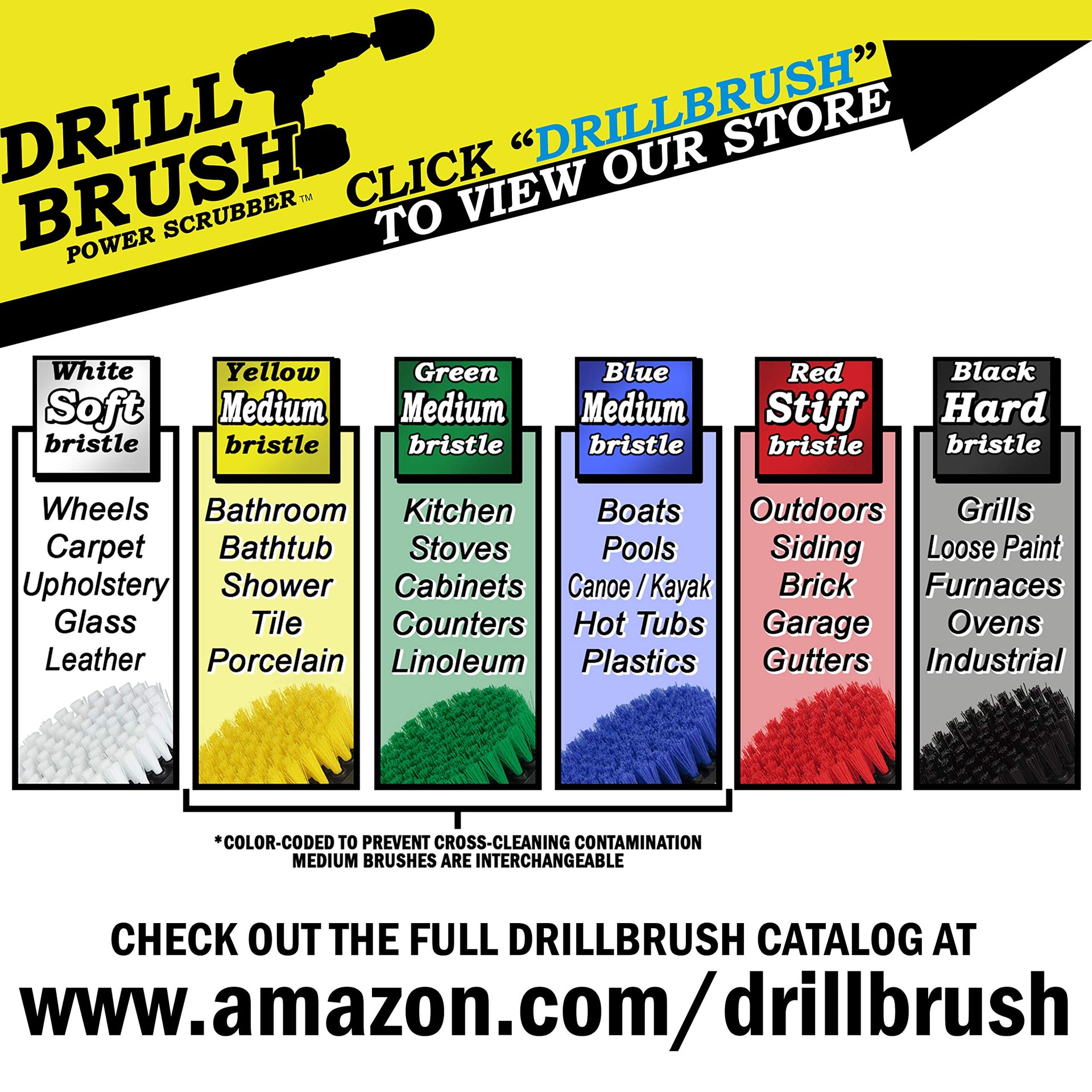 Green Kitchen Drill Brush Set for Oven - ModHome Supplies