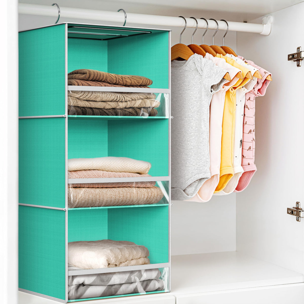 3 Shelf Hanging Closet Organizer