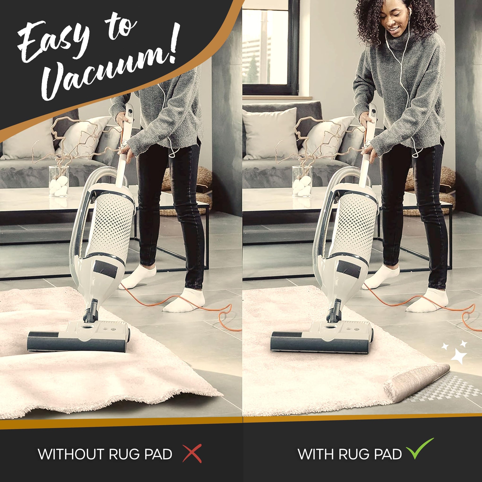 8'x10' Anti Skid Rug Gripper for Hardwood Floors & Other Surfaces (80 Sq Ft)