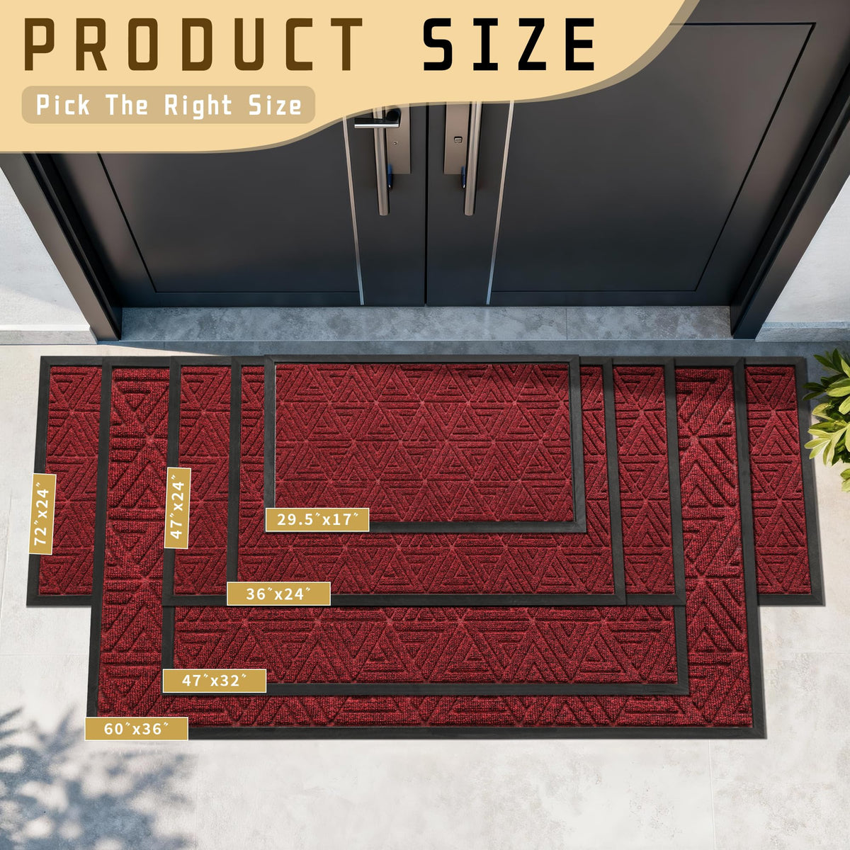 Large Door Mat 47x32 (145.6 Sq Ft)