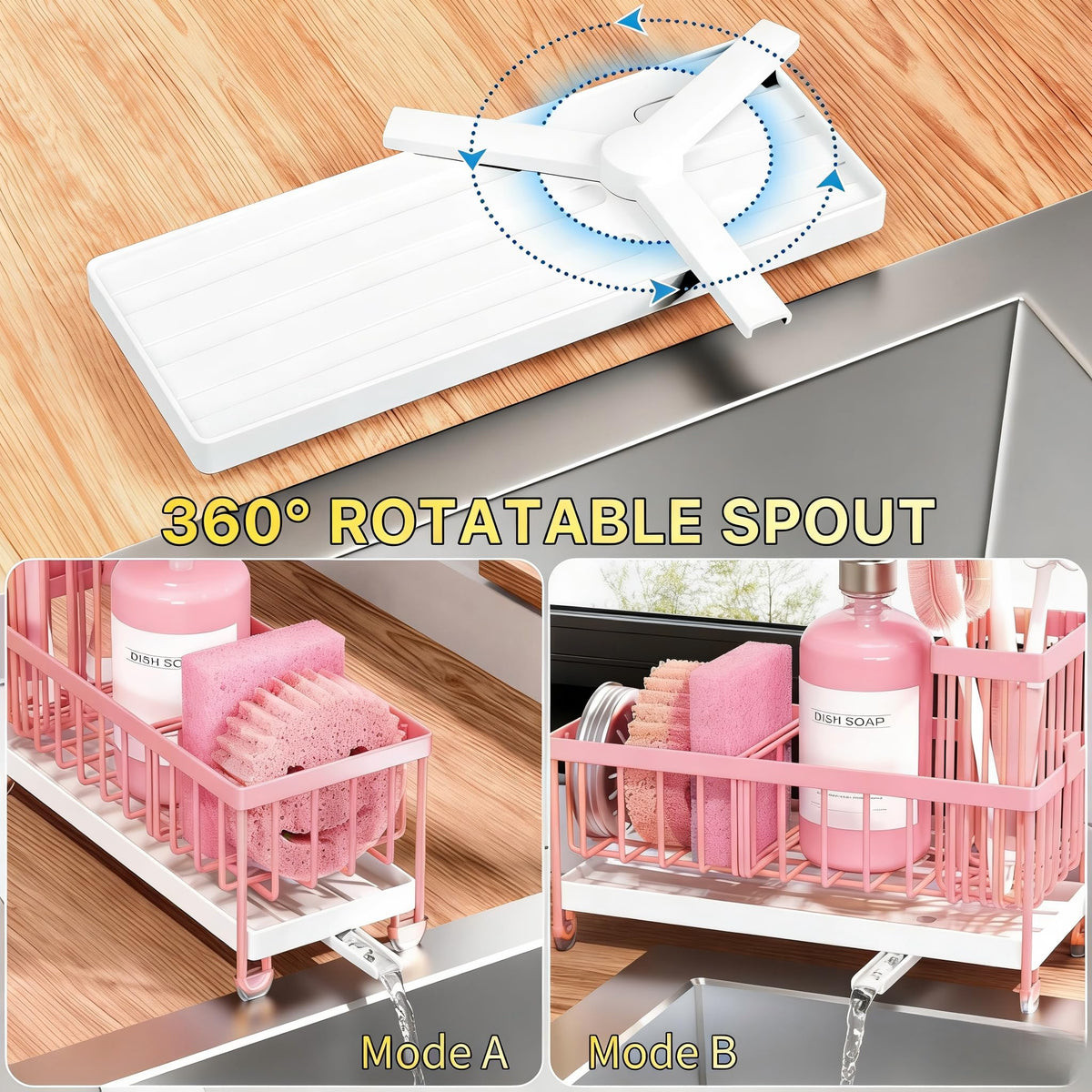 Sponge Holder for Kitchen Sink