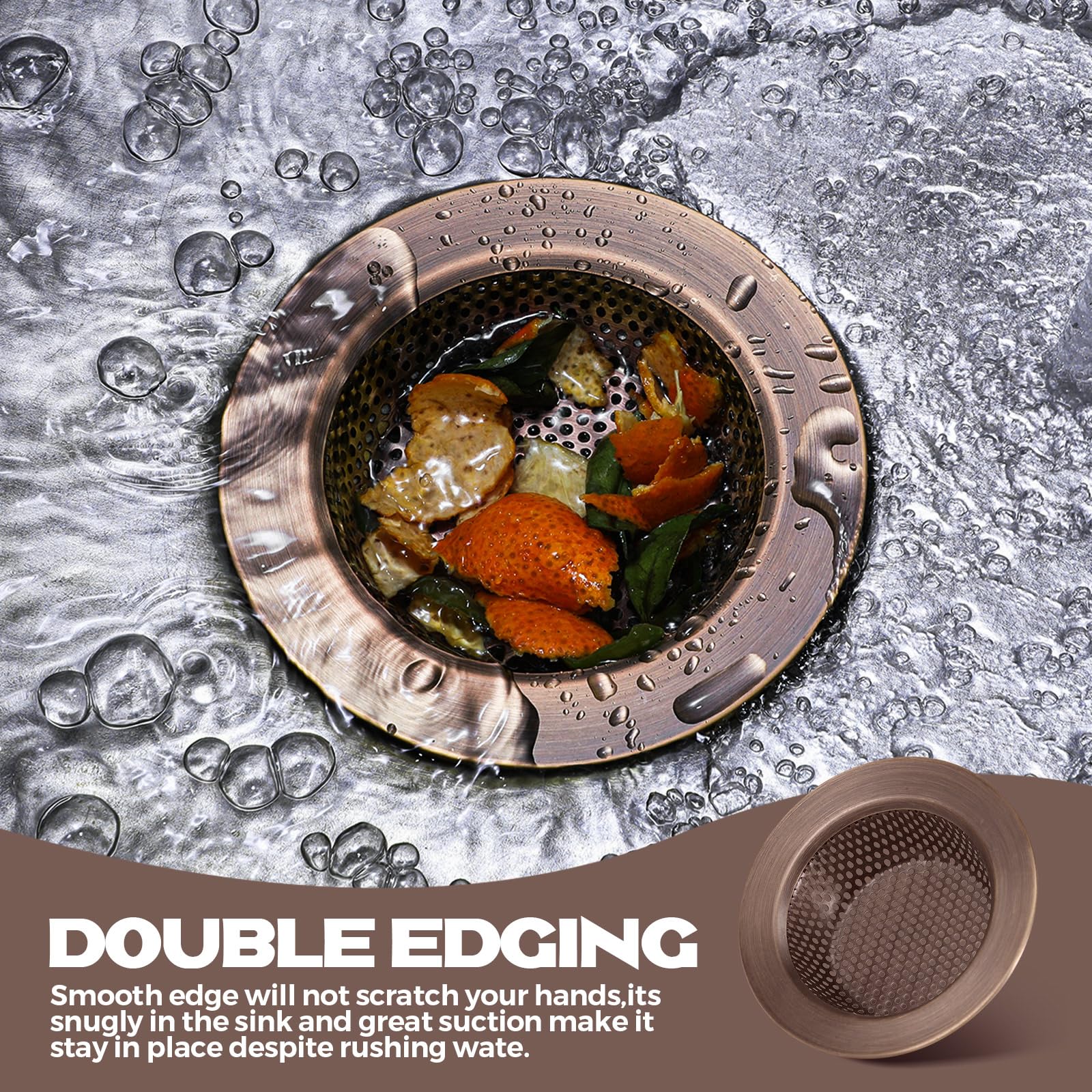 2 Pcs Kitchen Sink Drain Strainer 4.4 Inch (2 Count)