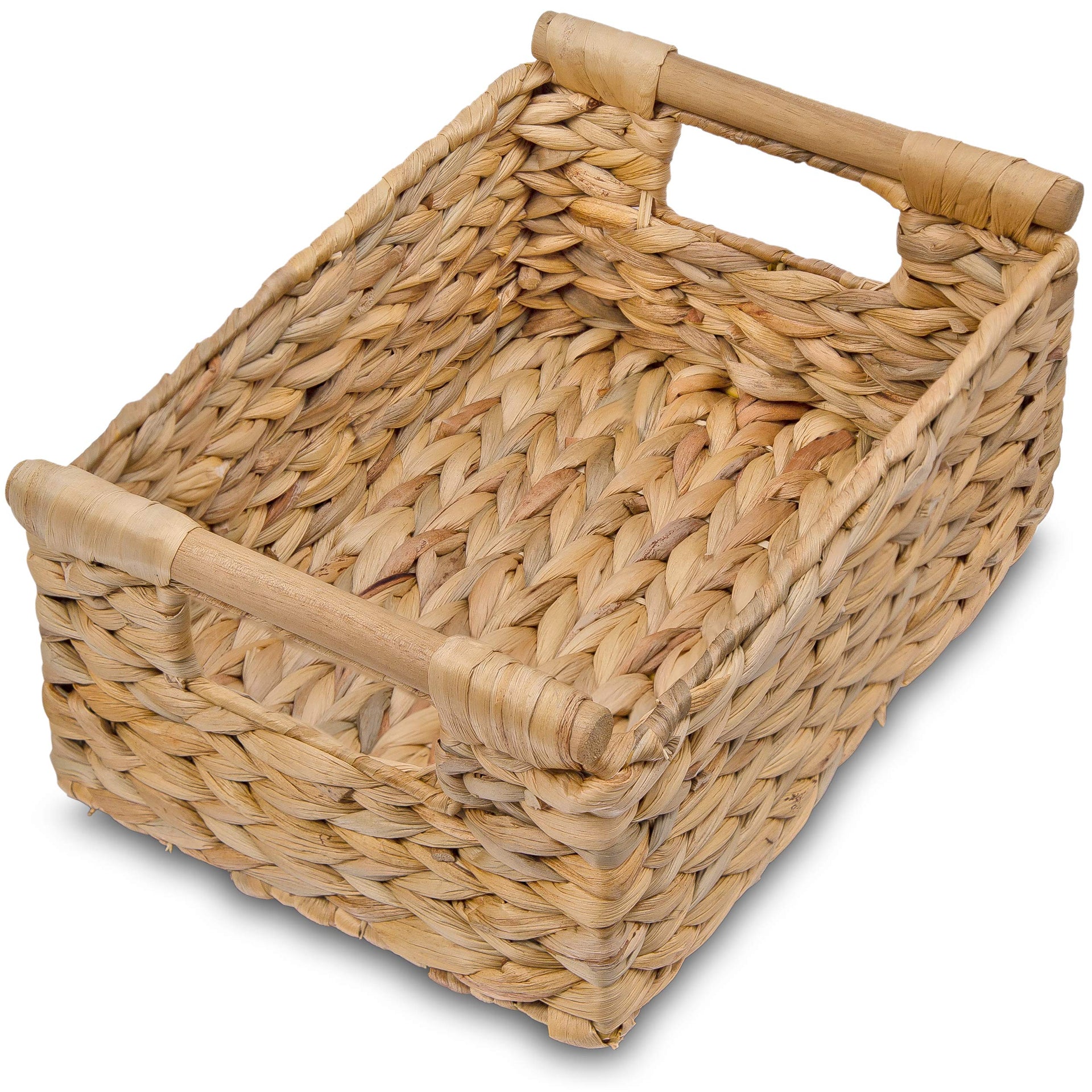Hyacinth Small Wicker Basket 11.6x8.1x4.9"