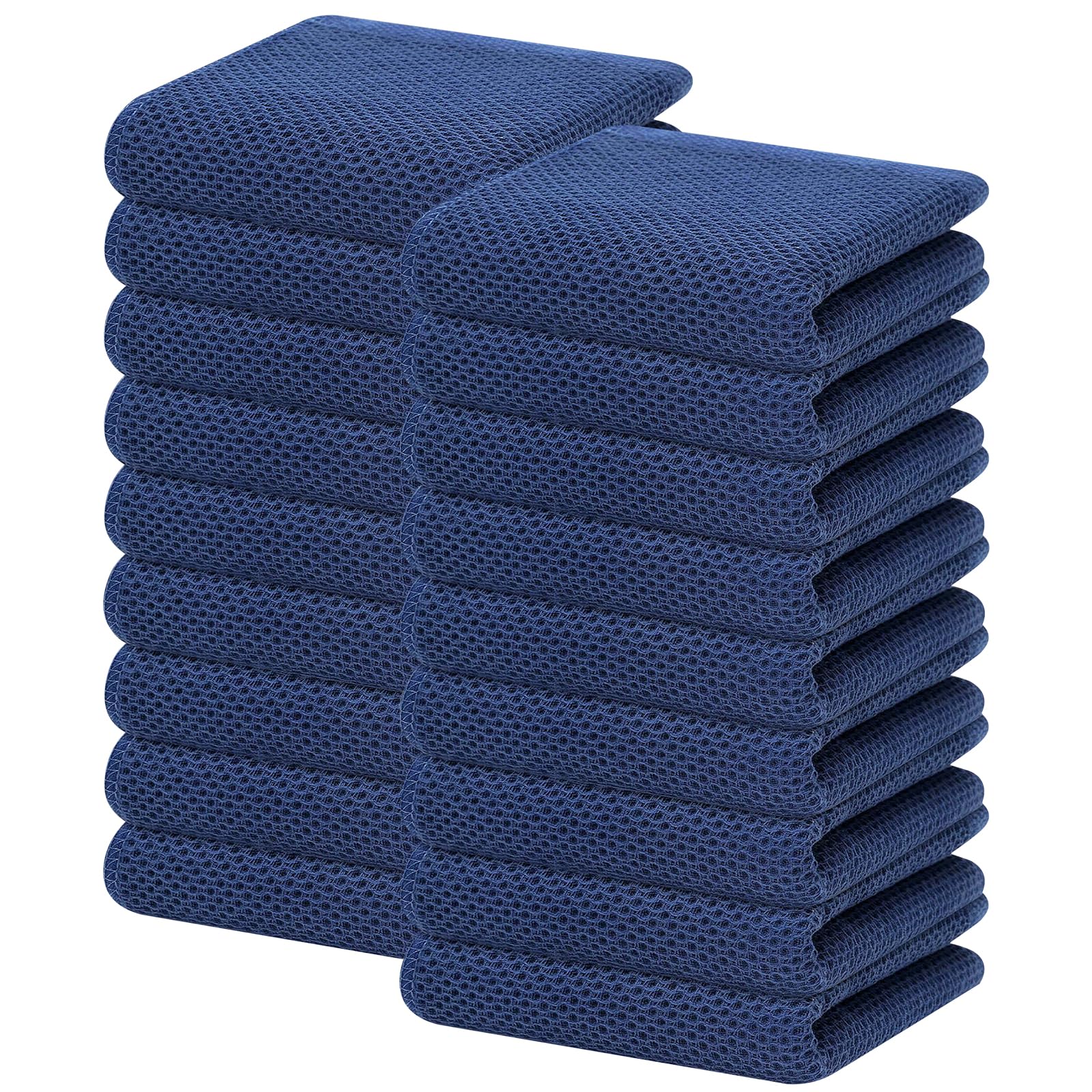 100% Cotton Waffle Weave Kitchen Dish Towels 18 (18 Count)