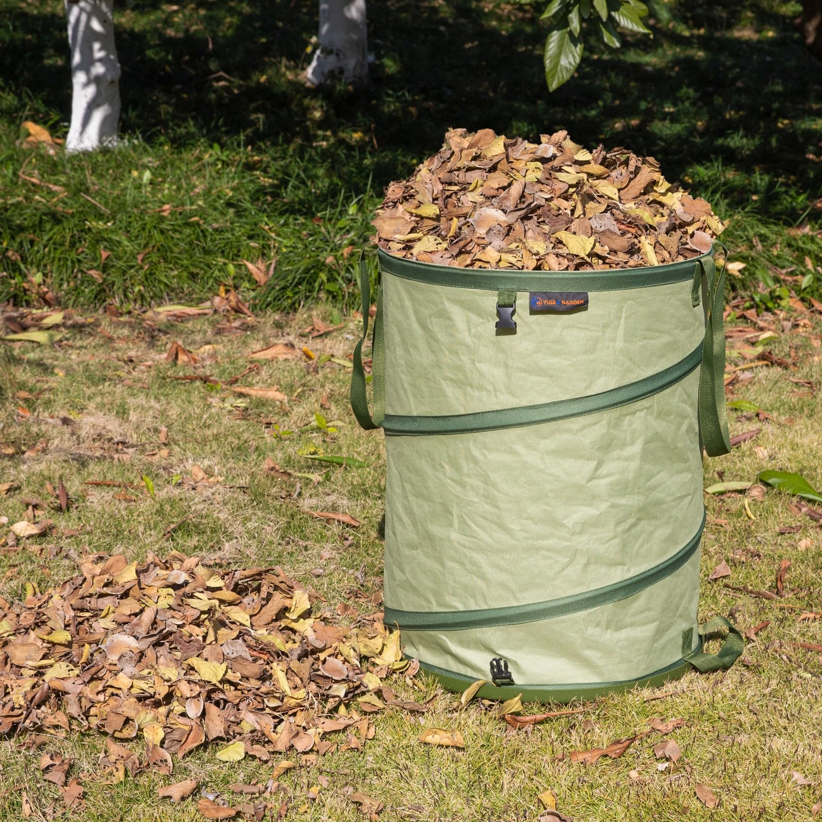 29 Gallon Hard Bottom Collapsible Trash Can (2 Count)